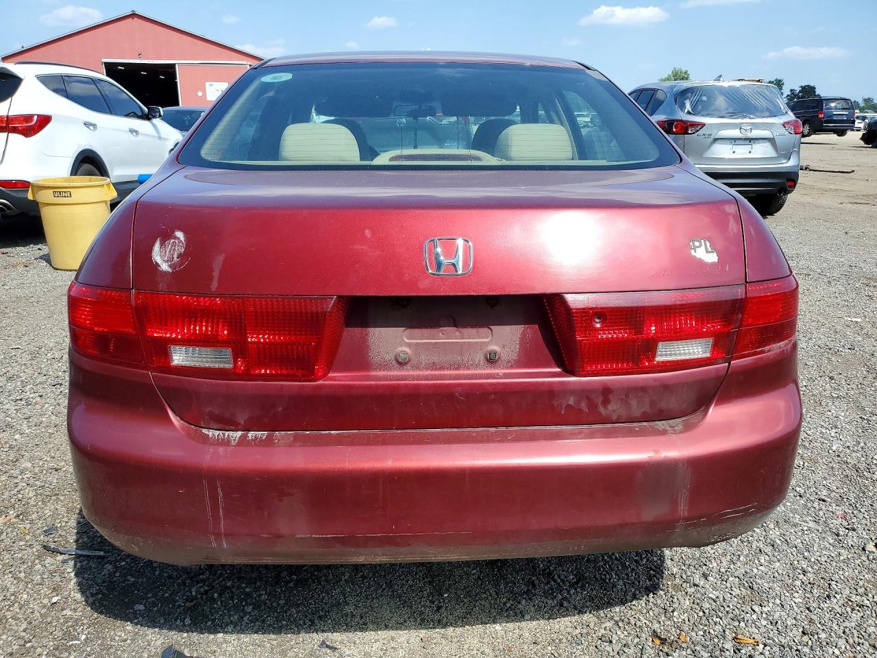 2005 Honda Accord Lx Maroon vin: 1HGCM56445A806743