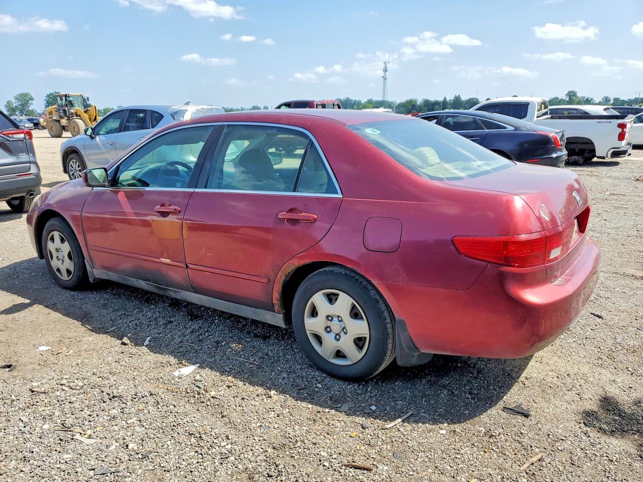 2005 Honda Accord Lx Maroon vin: 1HGCM56445A806743