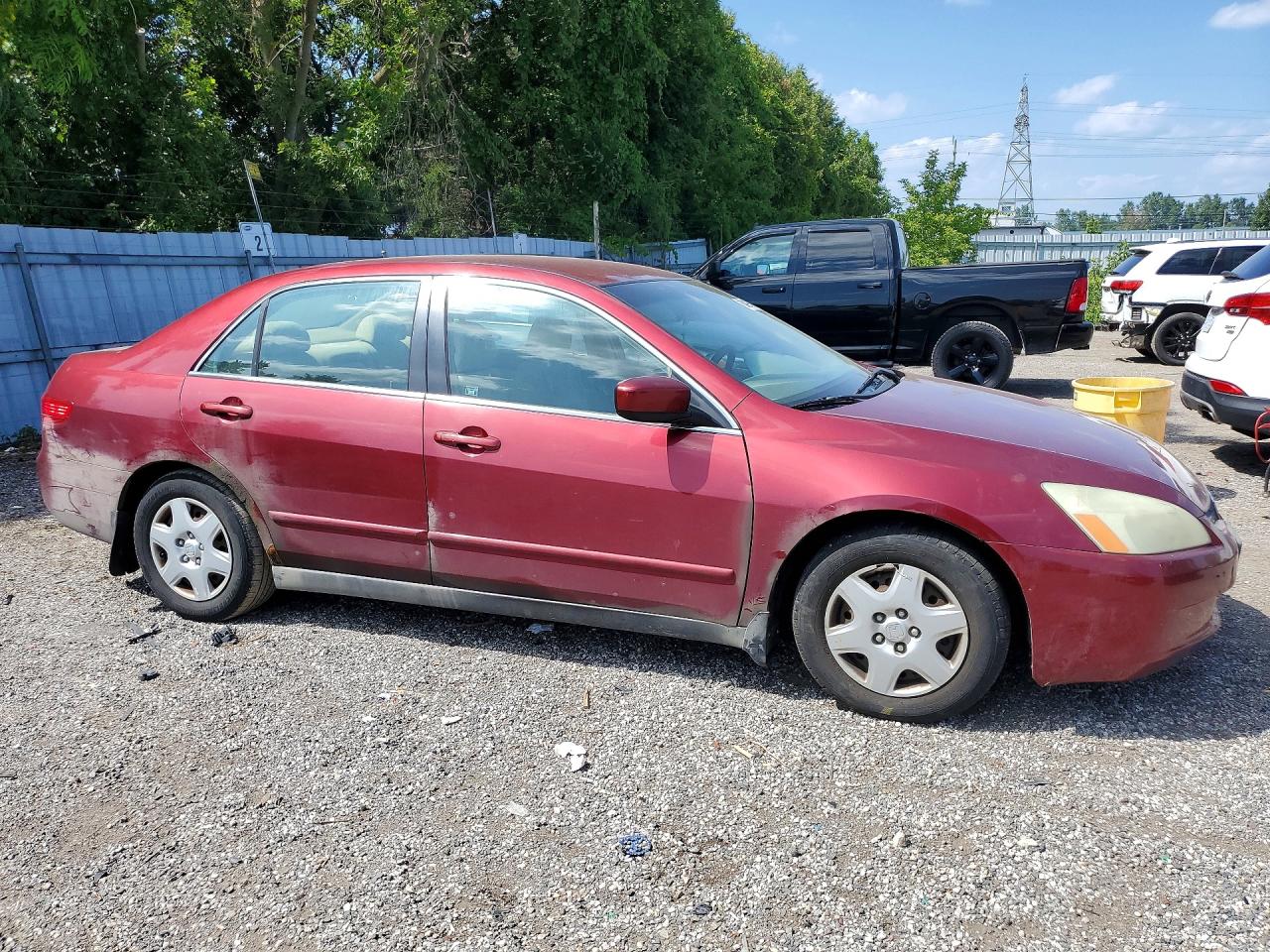2005 Honda Accord Lx Maroon vin: 1HGCM56445A806743