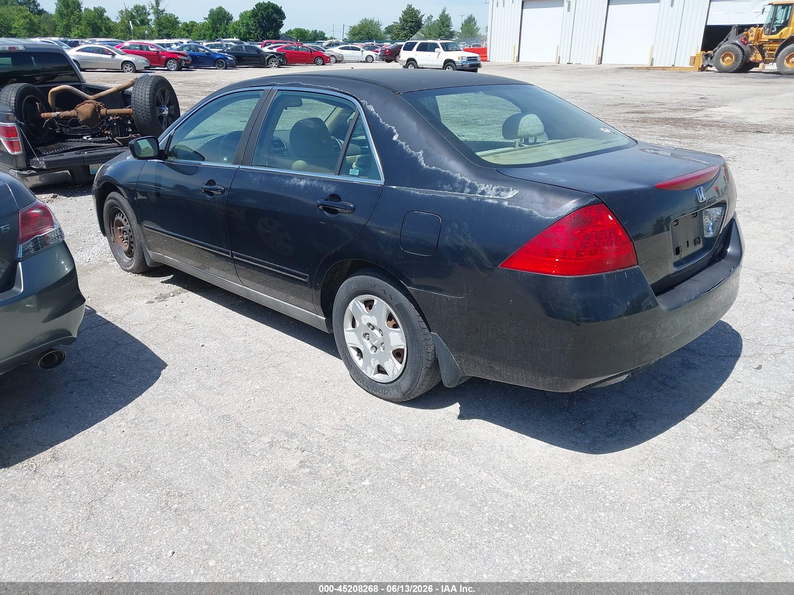 2006 Honda Accord 2.4 Lx Black vin: 1HGCM56446A177793