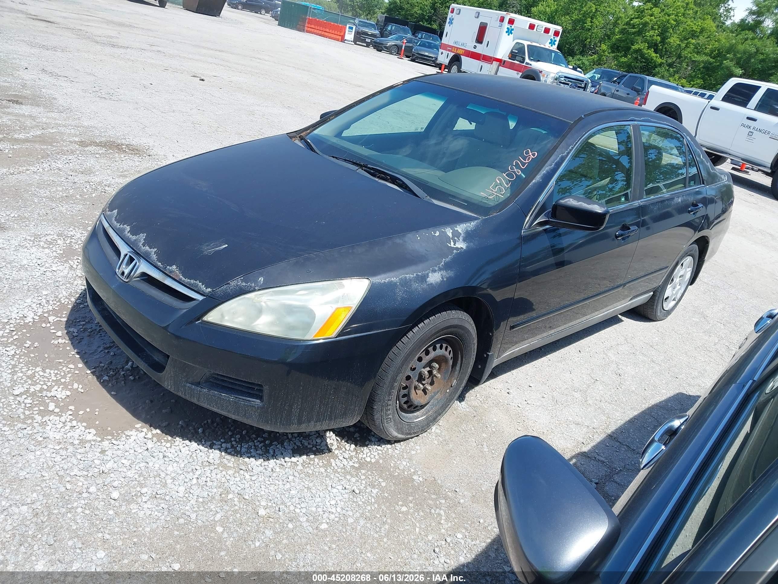 2006 Honda Accord 2.4 Lx Black vin: 1HGCM56446A177793