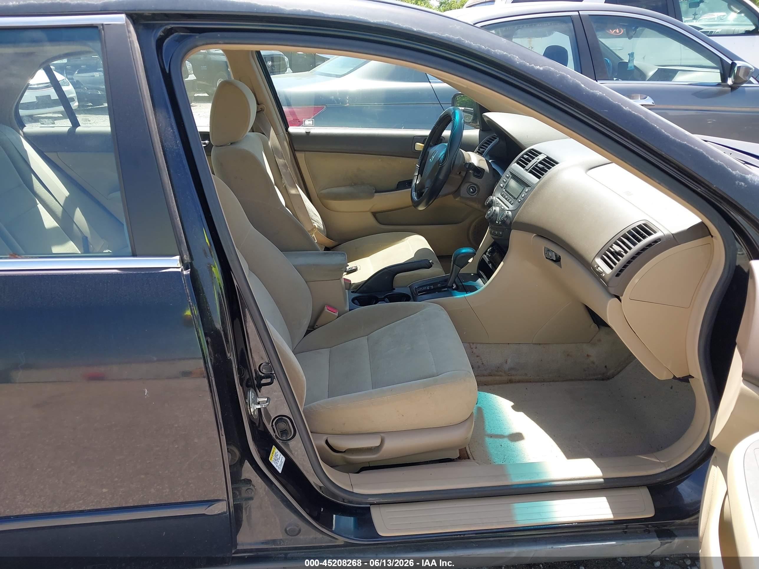 2006 Honda Accord 2.4 Lx Black vin: 1HGCM56446A177793