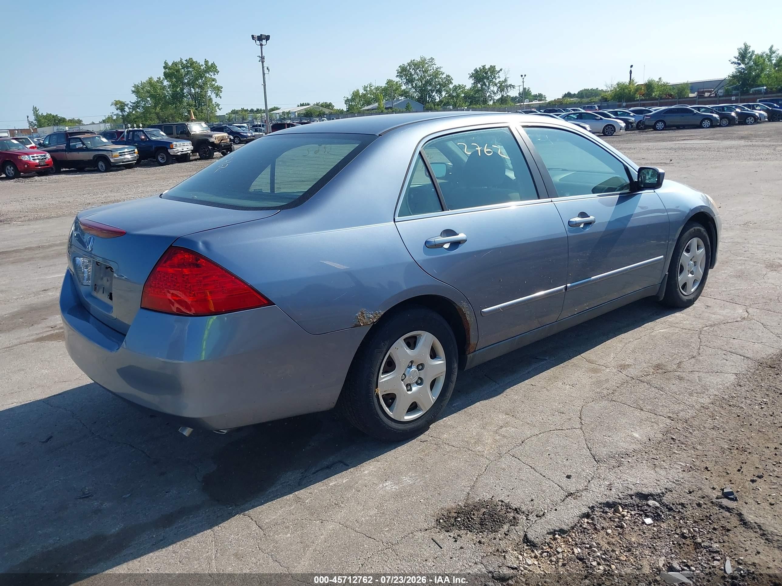2007 Honda Accord 2.4 Lx Silver vin: 1HGCM56447A042430