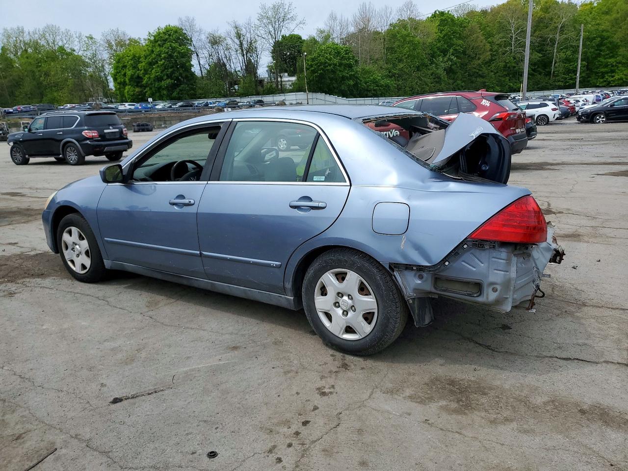 2007 Honda Accord Lx Blue vin: 1HGCM56447A072799