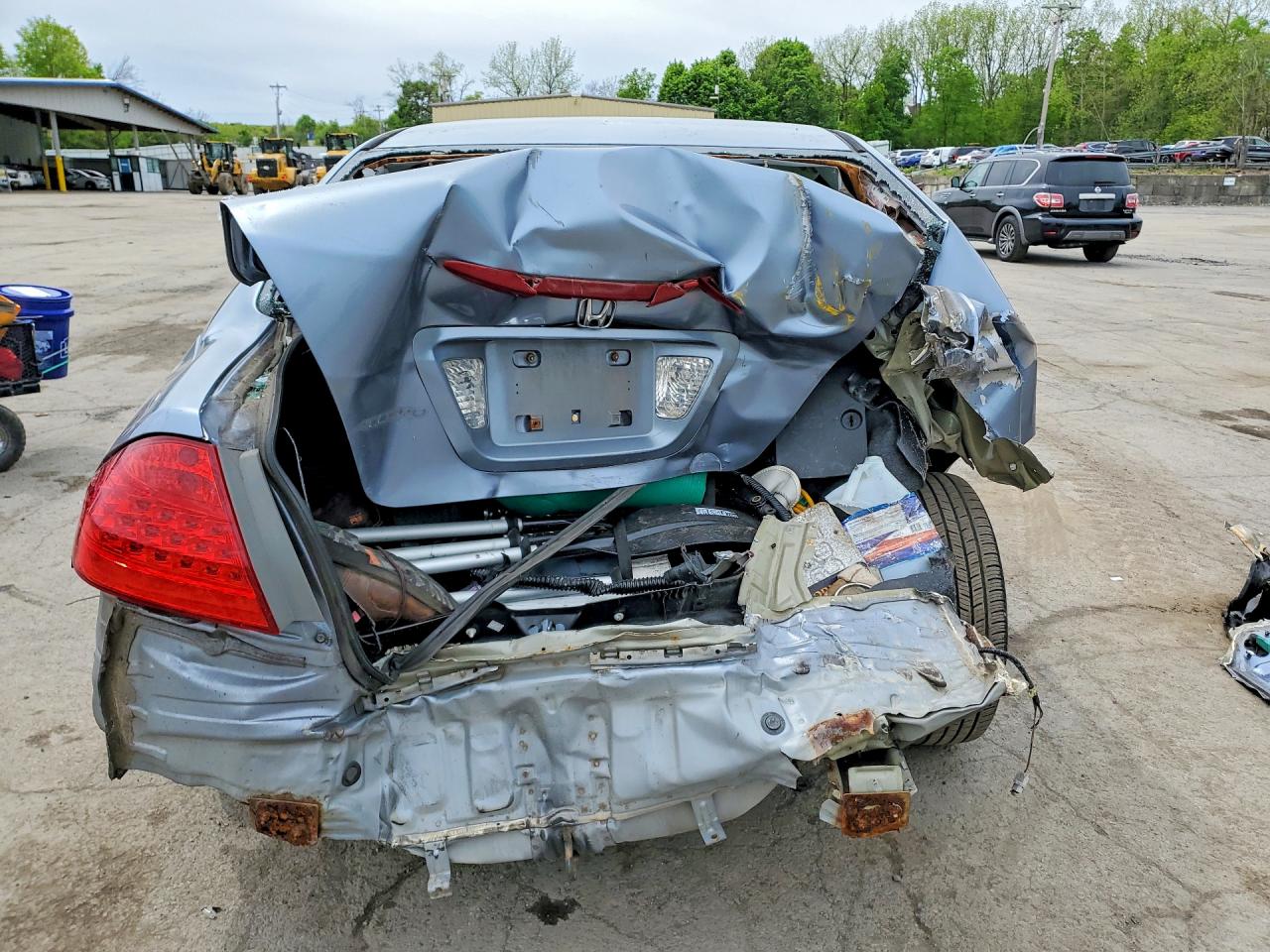 2007 Honda Accord Lx Blue vin: 1HGCM56447A072799
