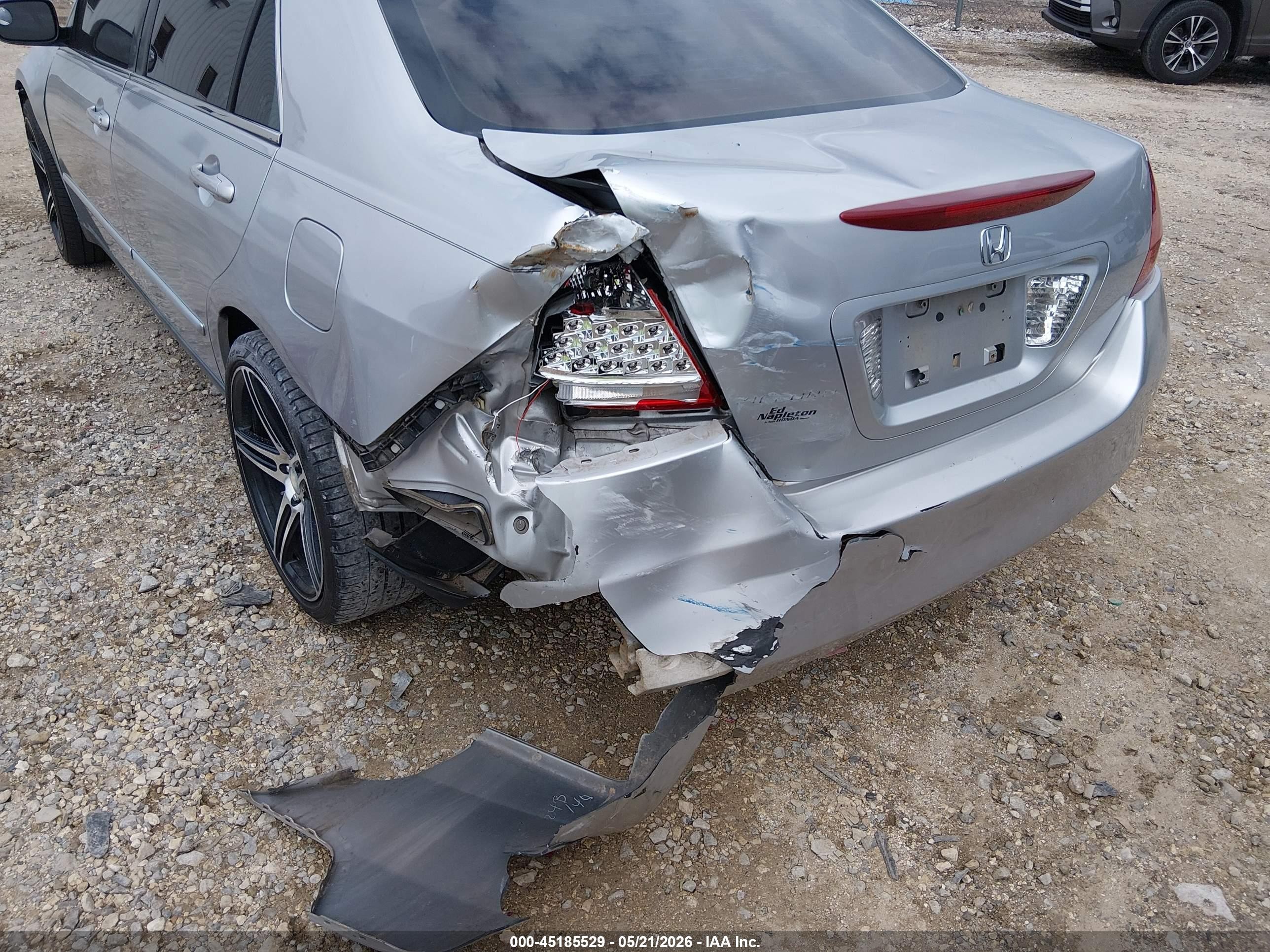 2007 Honda Accord 2.4 Lx Серебряный vin: 1HGCM56447A159974