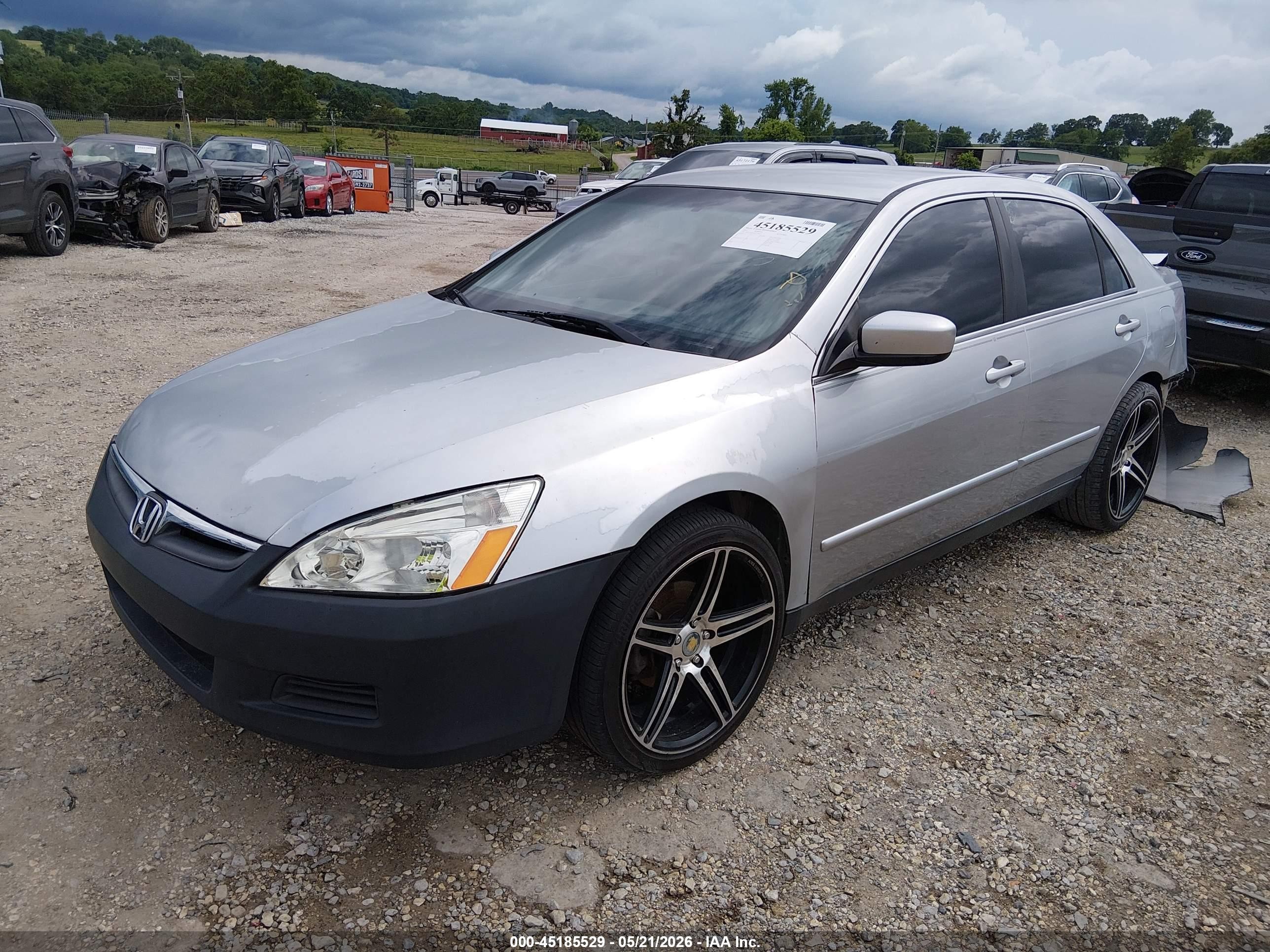 2007 Honda Accord 2.4 Lx Серебряный vin: 1HGCM56447A159974