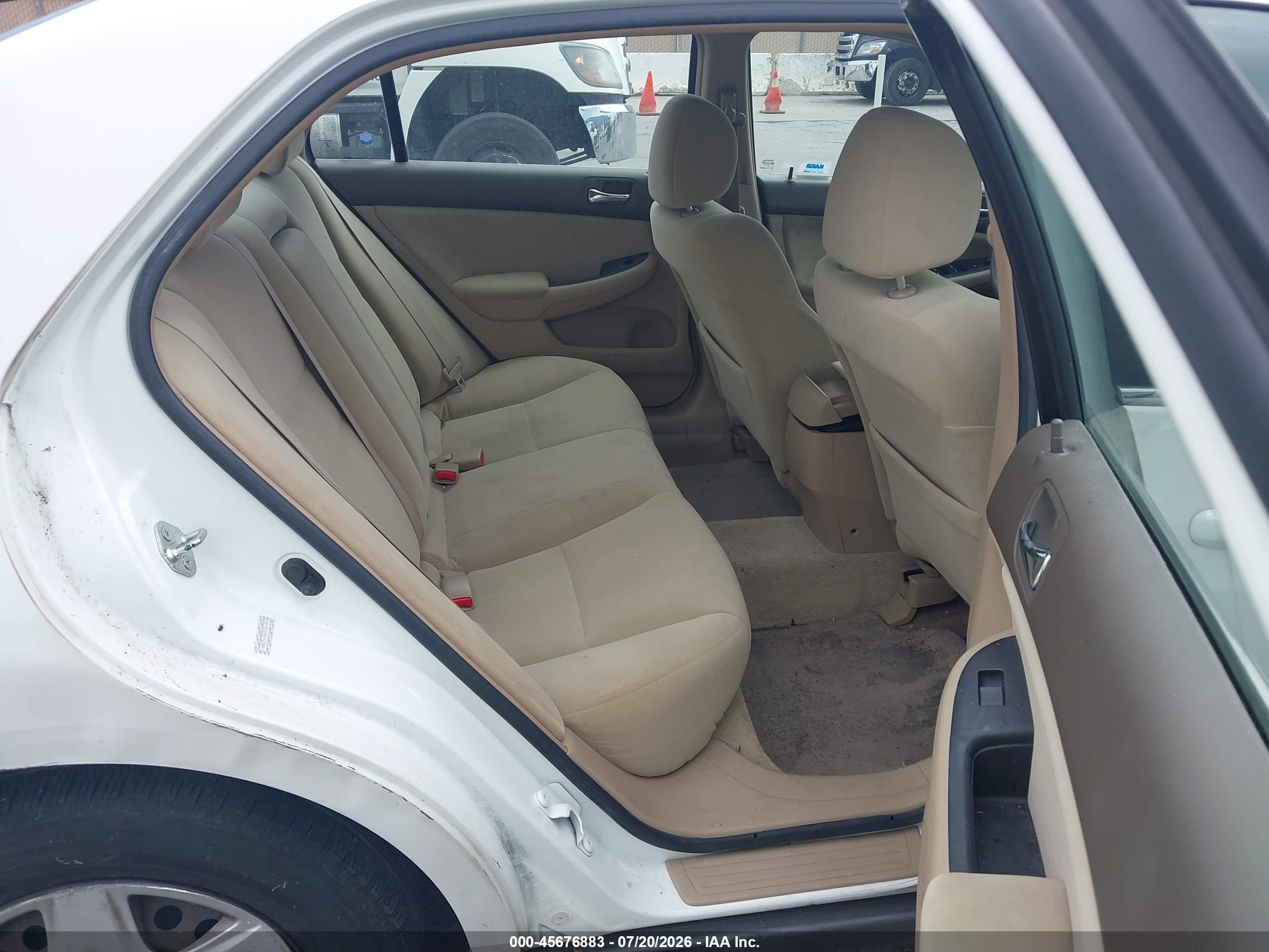 2007 Honda Accord 2.4 Lx White vin: 1HGCM56447A166732