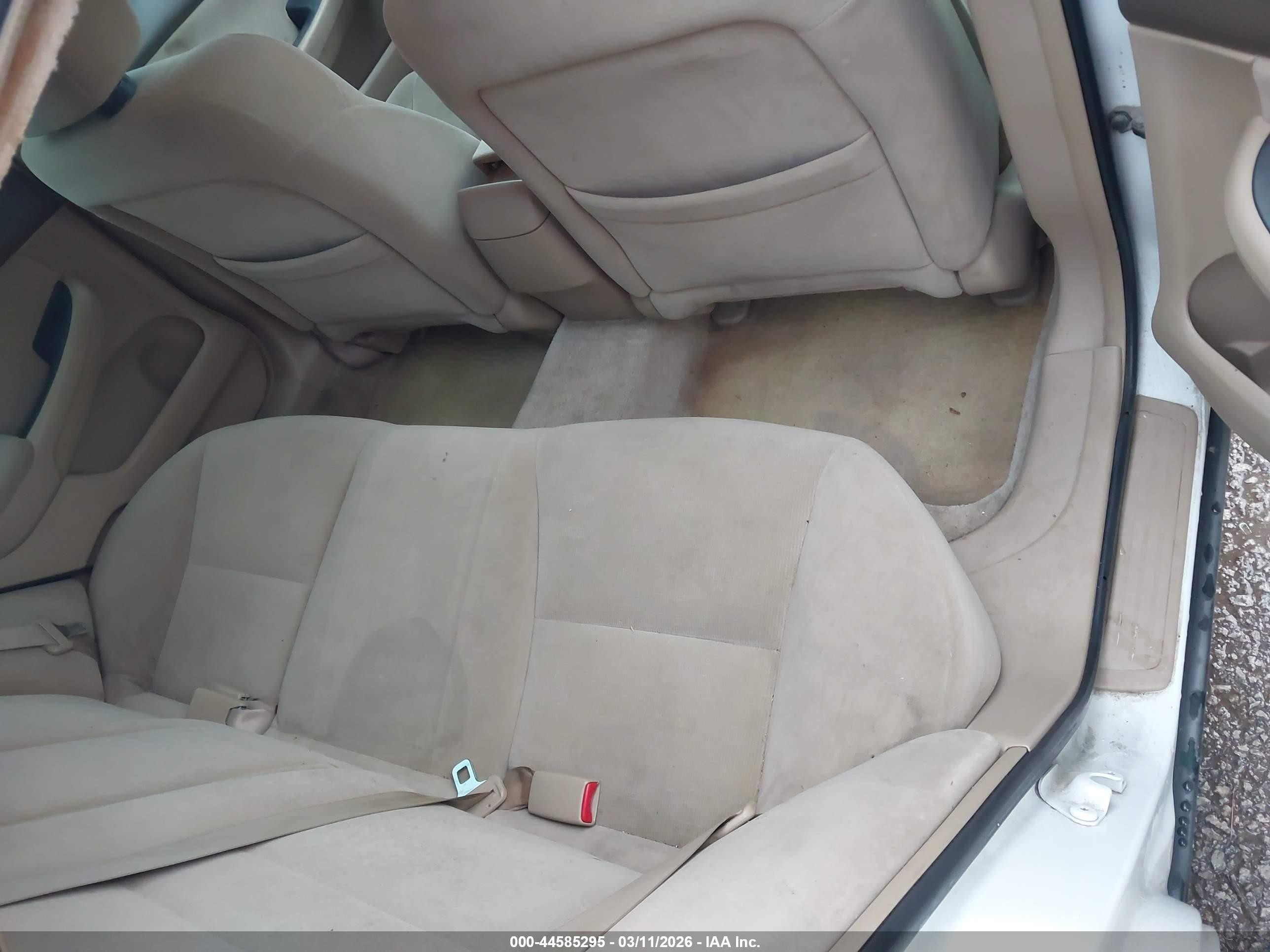 2007 Honda Accord 2.4 Lx White vin: 1HGCM56447A179142