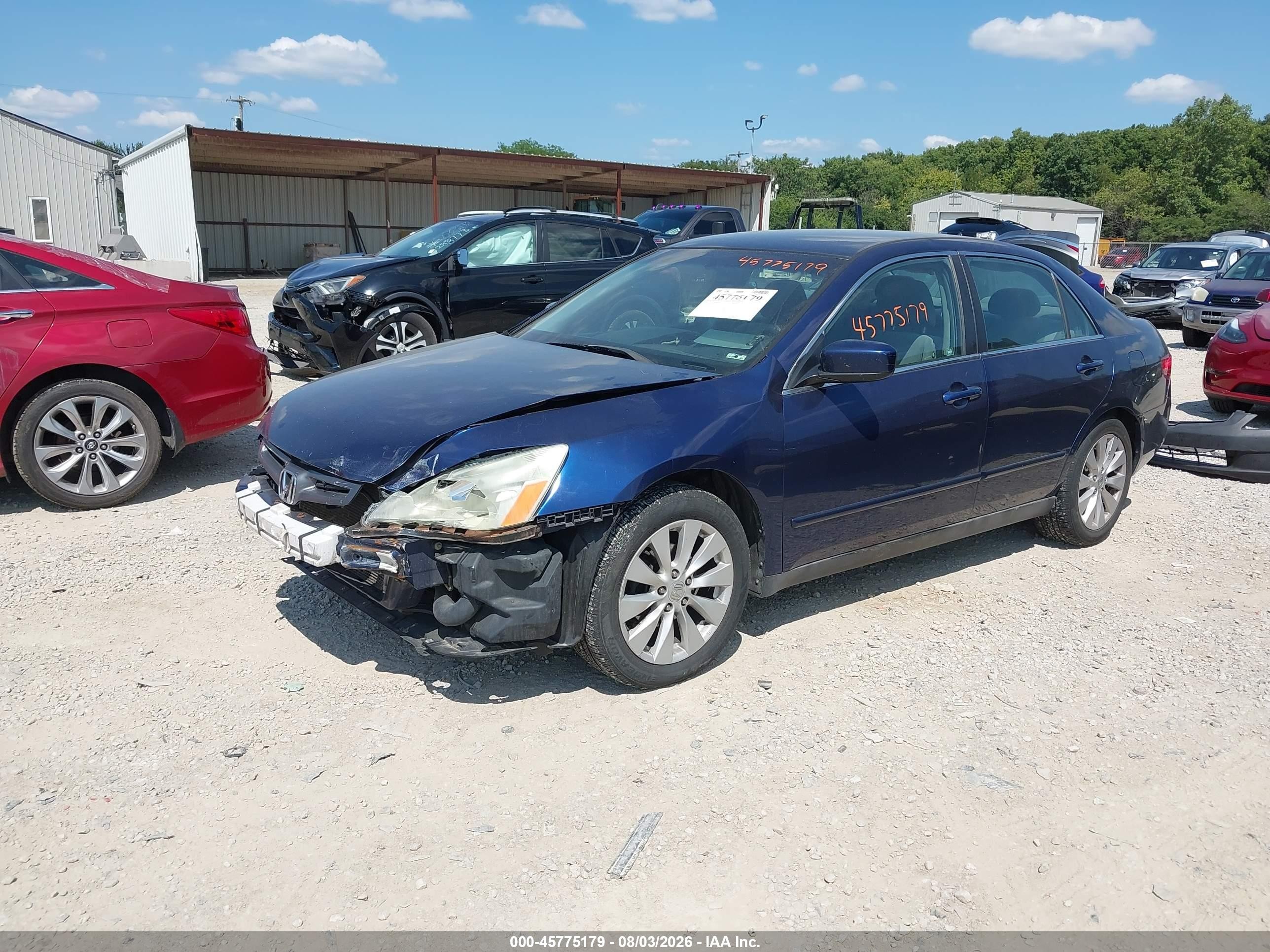2005 Honda Accord 2.4 Lx Синий vin: 1HGCM56455A014326