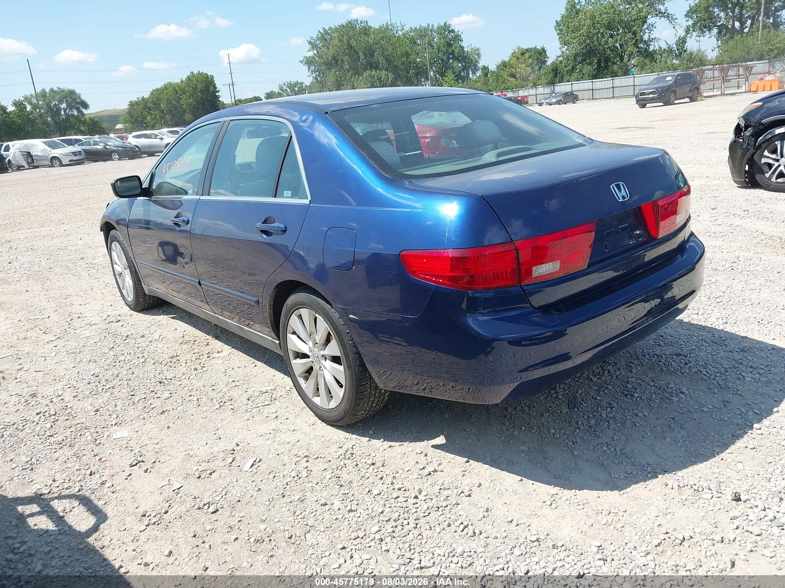 2005 Honda Accord 2.4 Lx Синий vin: 1HGCM56455A014326