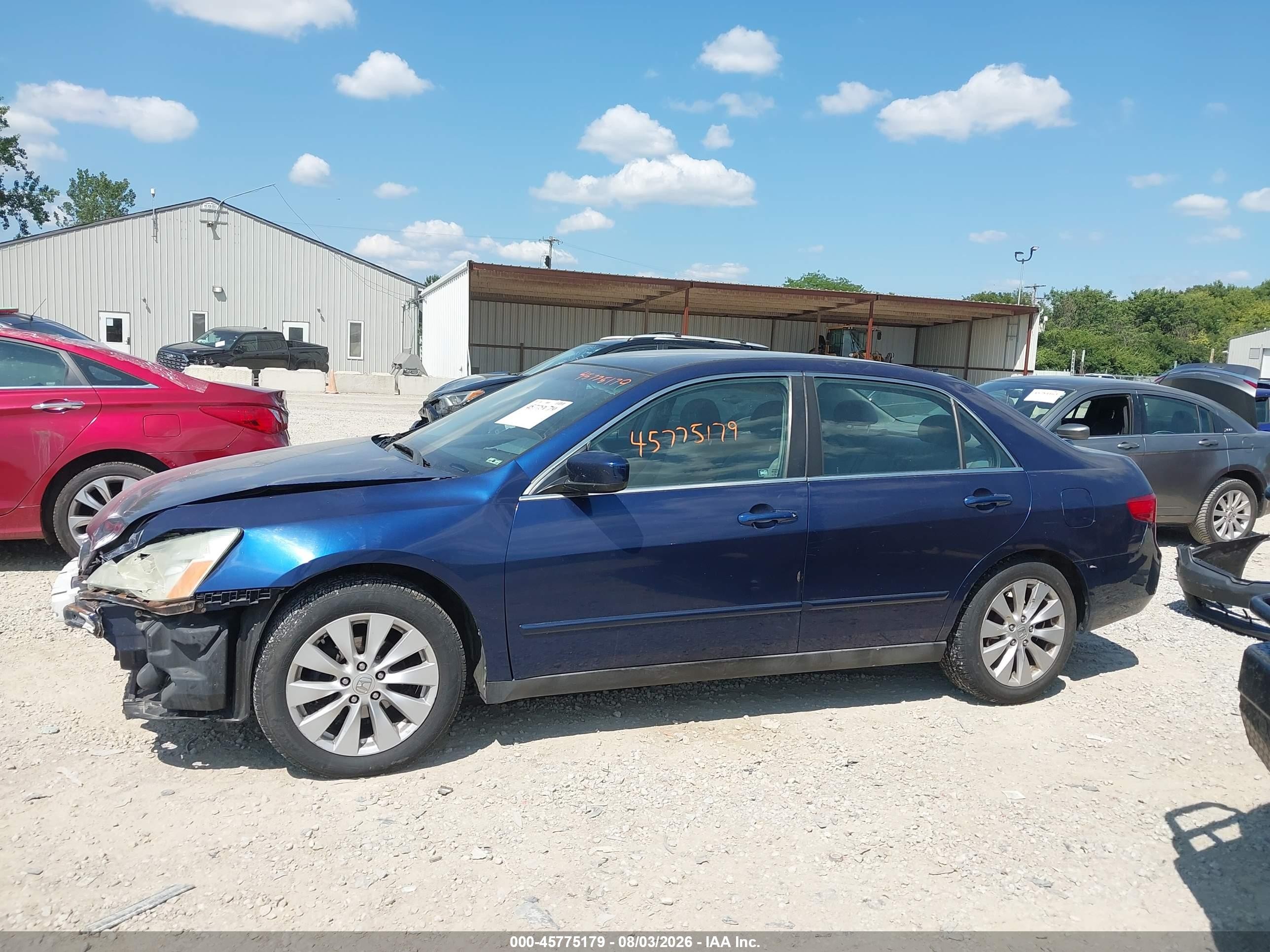 2005 Honda Accord 2.4 Lx Синий vin: 1HGCM56455A014326