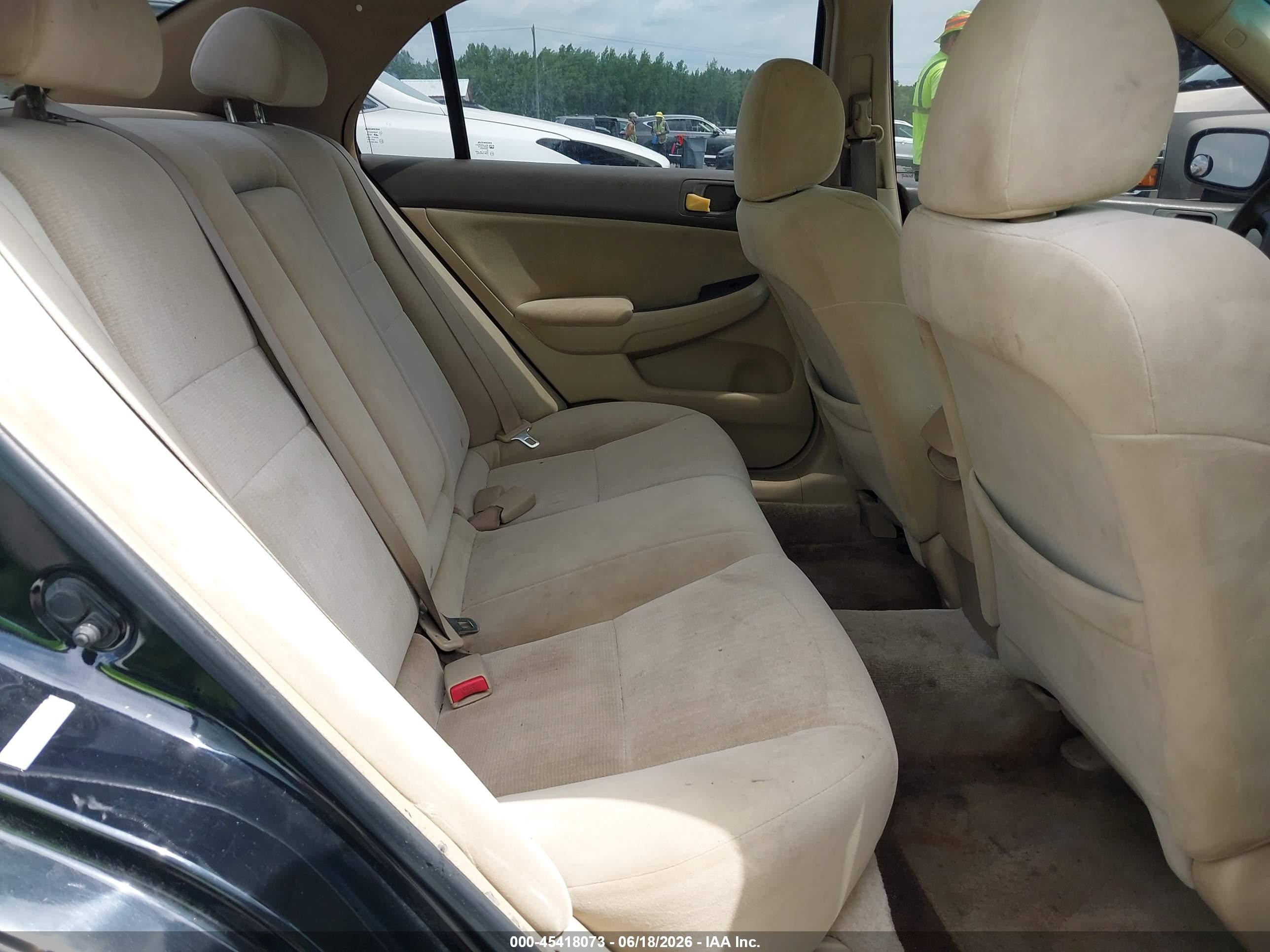 2005 Honda Accord 2.4 Lx Black vin: 1HGCM56455A030686