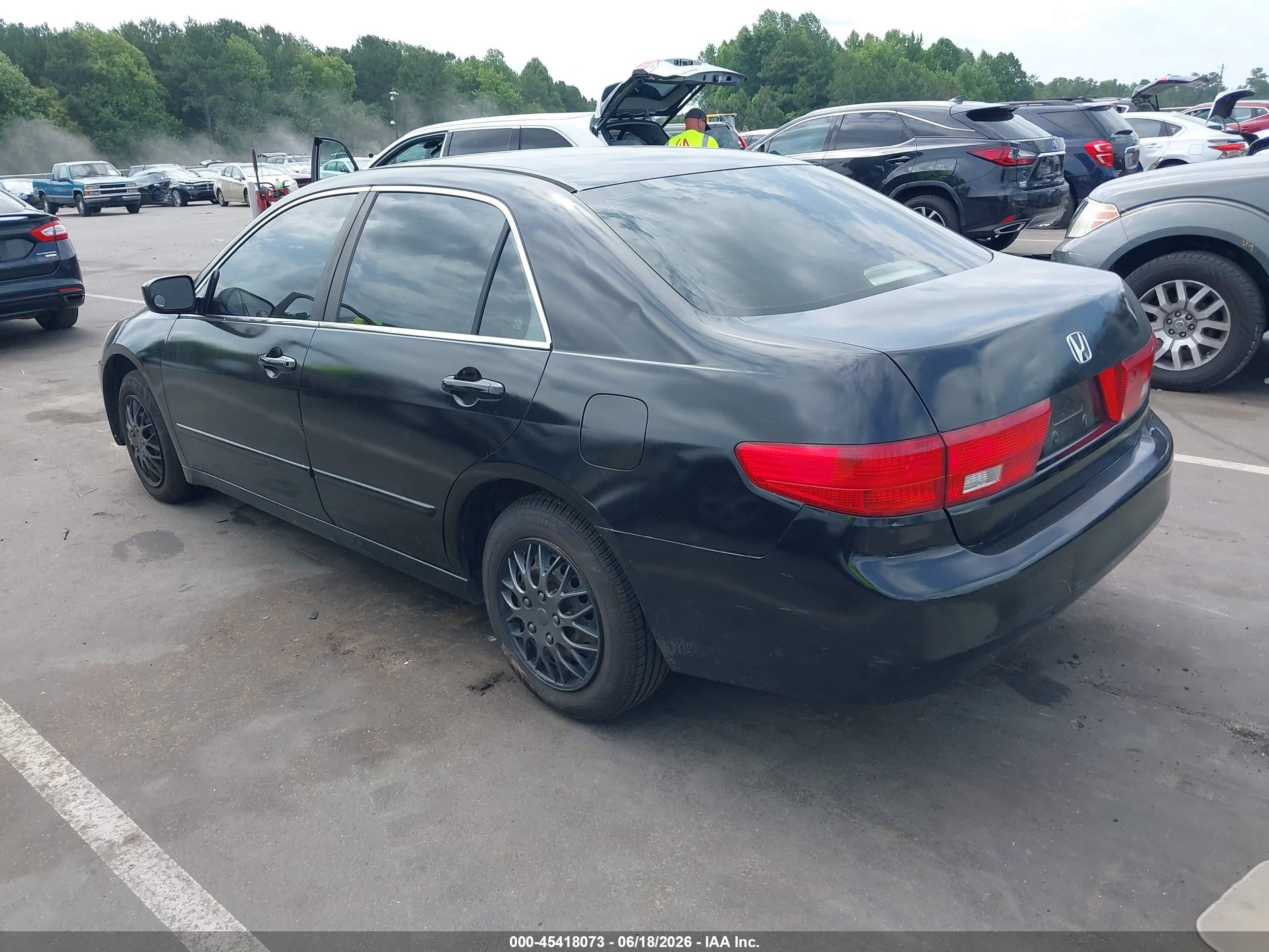 2005 Honda Accord 2.4 Lx Black vin: 1HGCM56455A030686