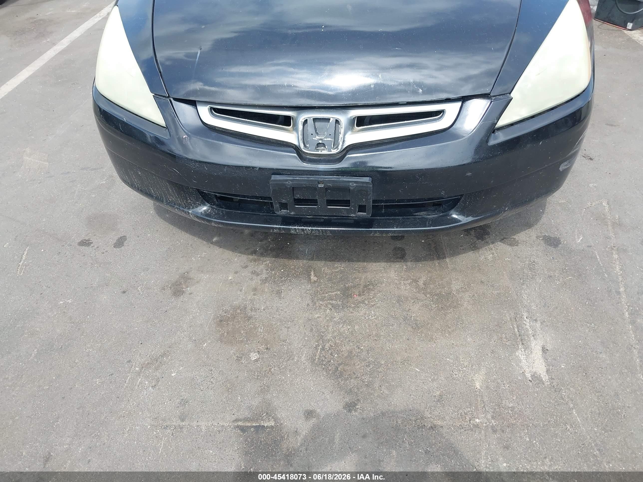2005 Honda Accord 2.4 Lx Black vin: 1HGCM56455A030686