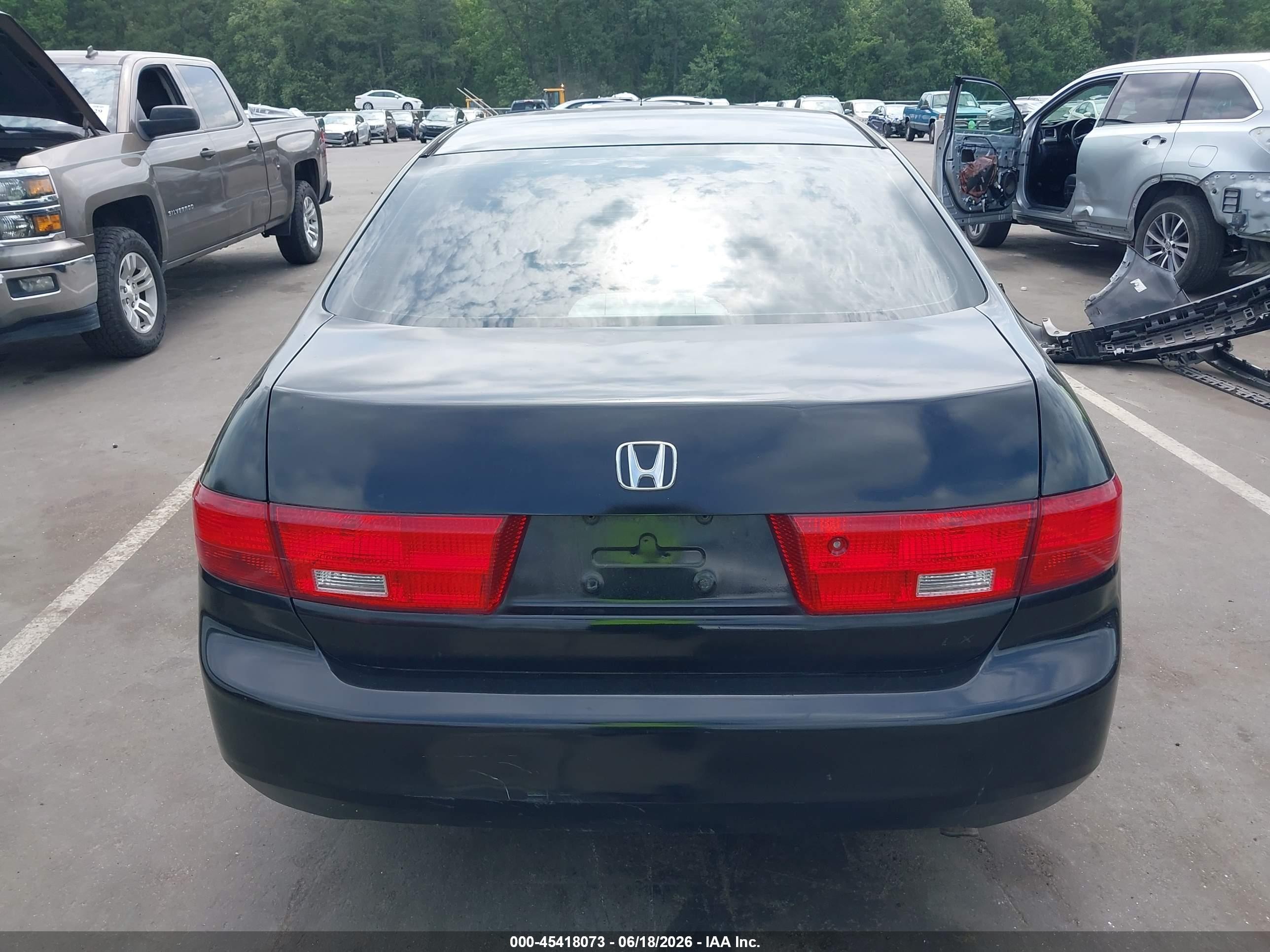2005 Honda Accord 2.4 Lx Black vin: 1HGCM56455A030686