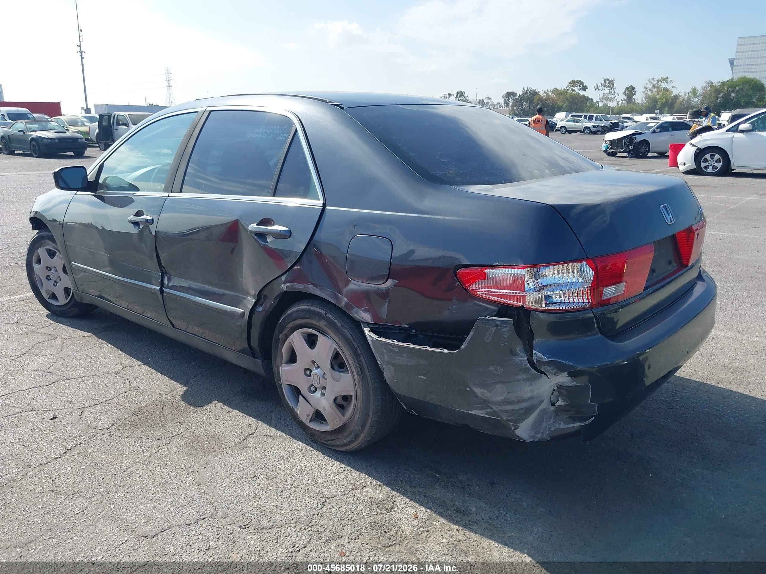 2005 Honda Accord 2.4 Lx Gray vin: 1HGCM56455A036486