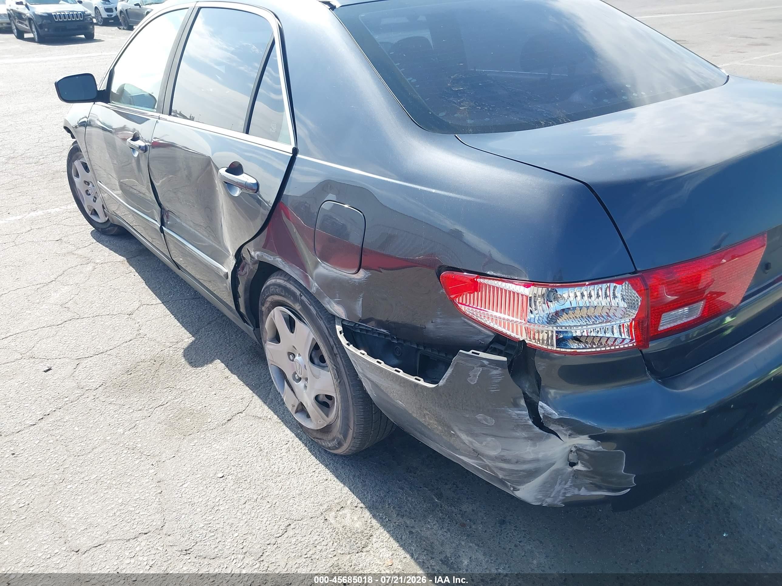 2005 Honda Accord 2.4 Lx Gray vin: 1HGCM56455A036486