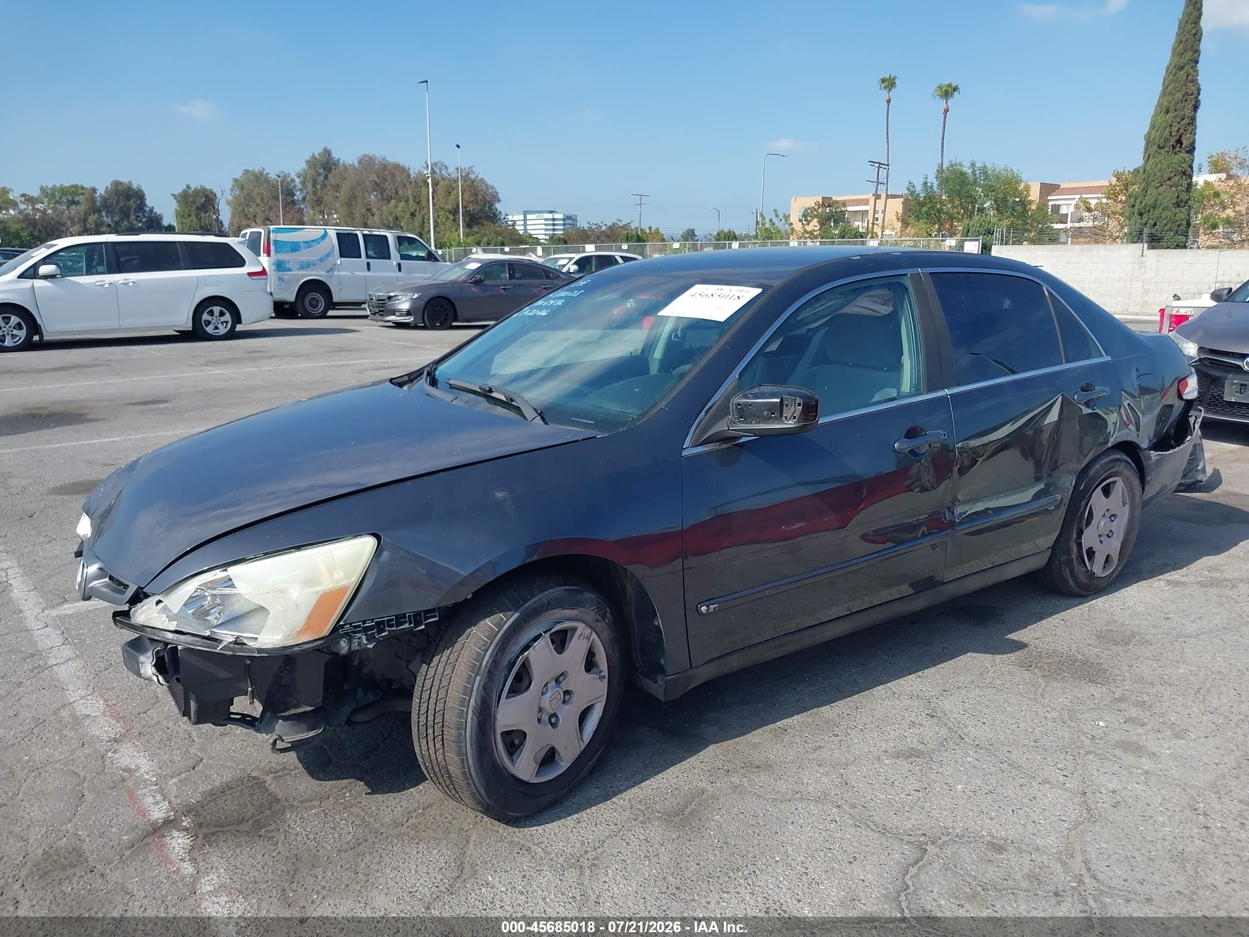 2005 Honda Accord 2.4 Lx Gray vin: 1HGCM56455A036486