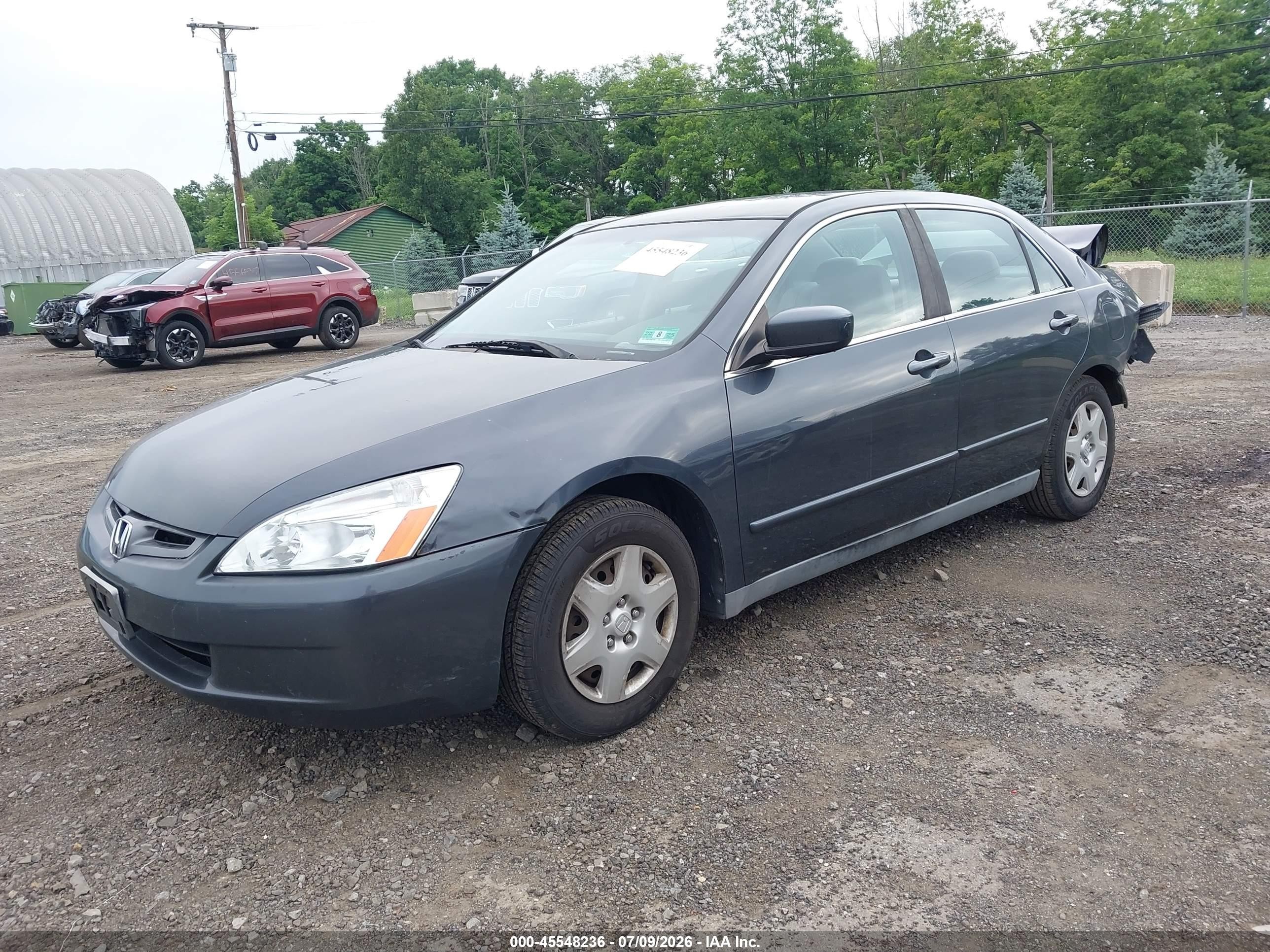 2005 Honda Accord 2.4 Lx Gray vin: 1HGCM56455A072193