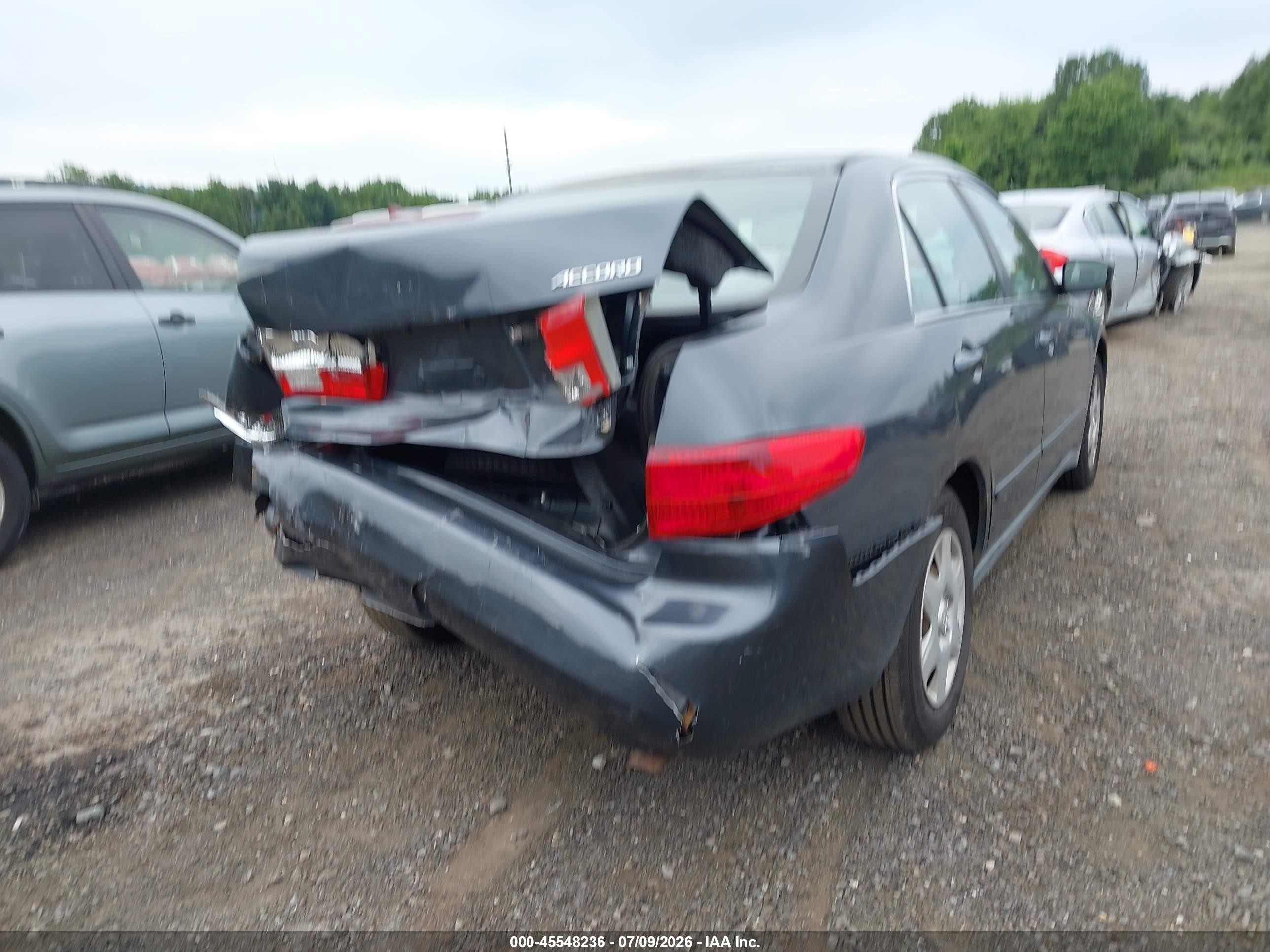 2005 Honda Accord 2.4 Lx Gray vin: 1HGCM56455A072193