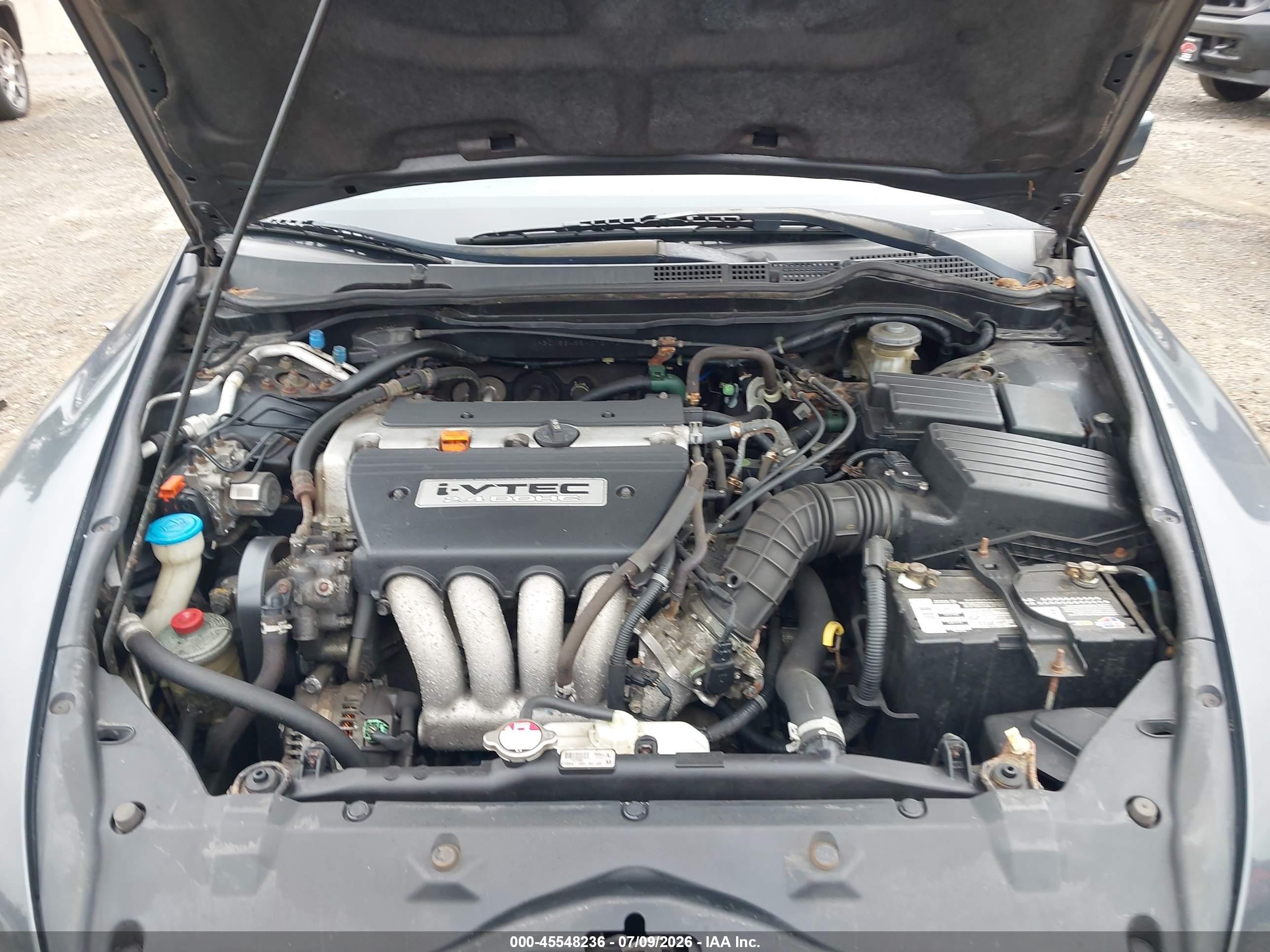 2005 Honda Accord 2.4 Lx Gray vin: 1HGCM56455A072193