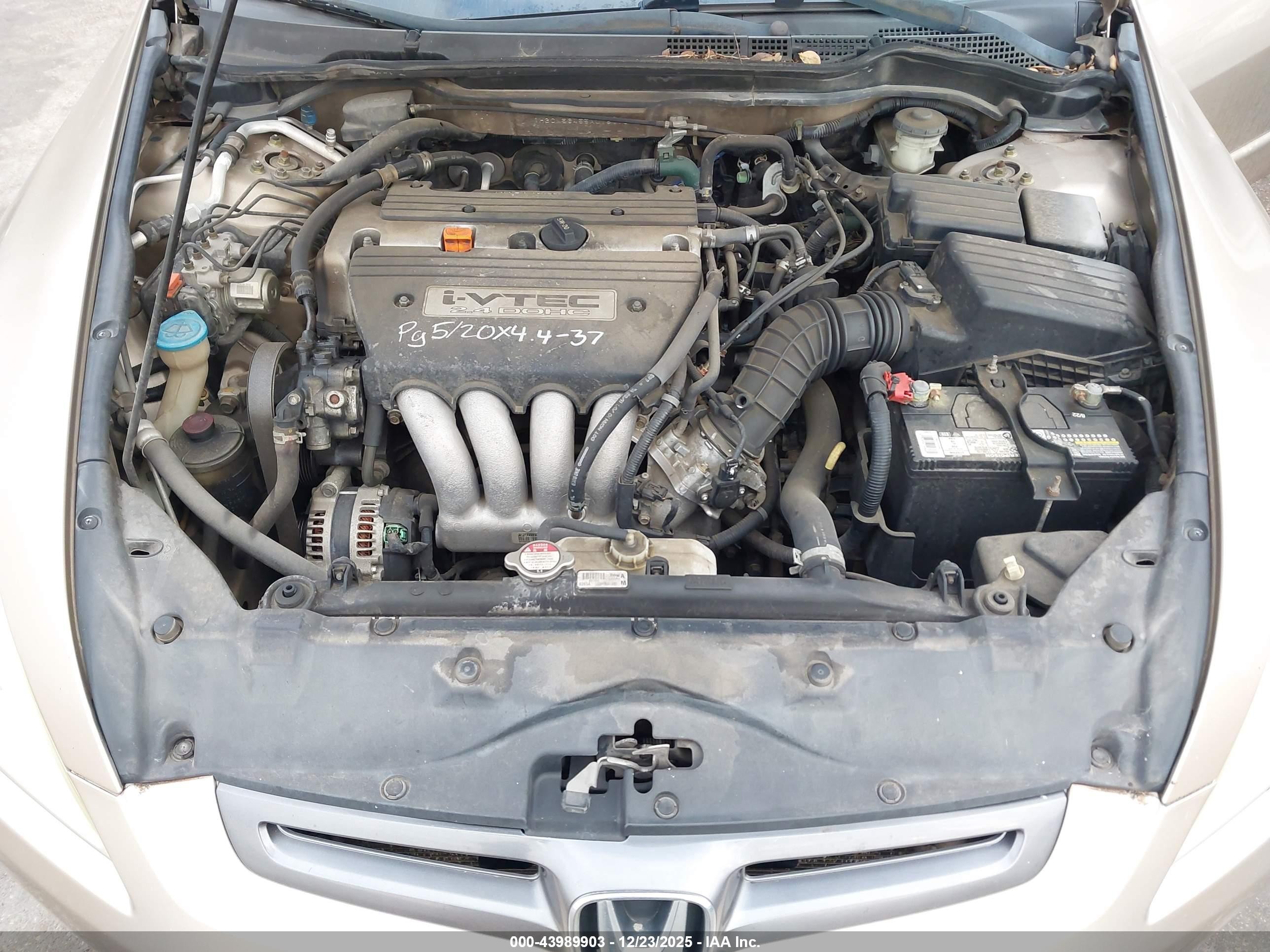 2005 Honda Accord Lx Gold vin: 1HGCM56455A078916