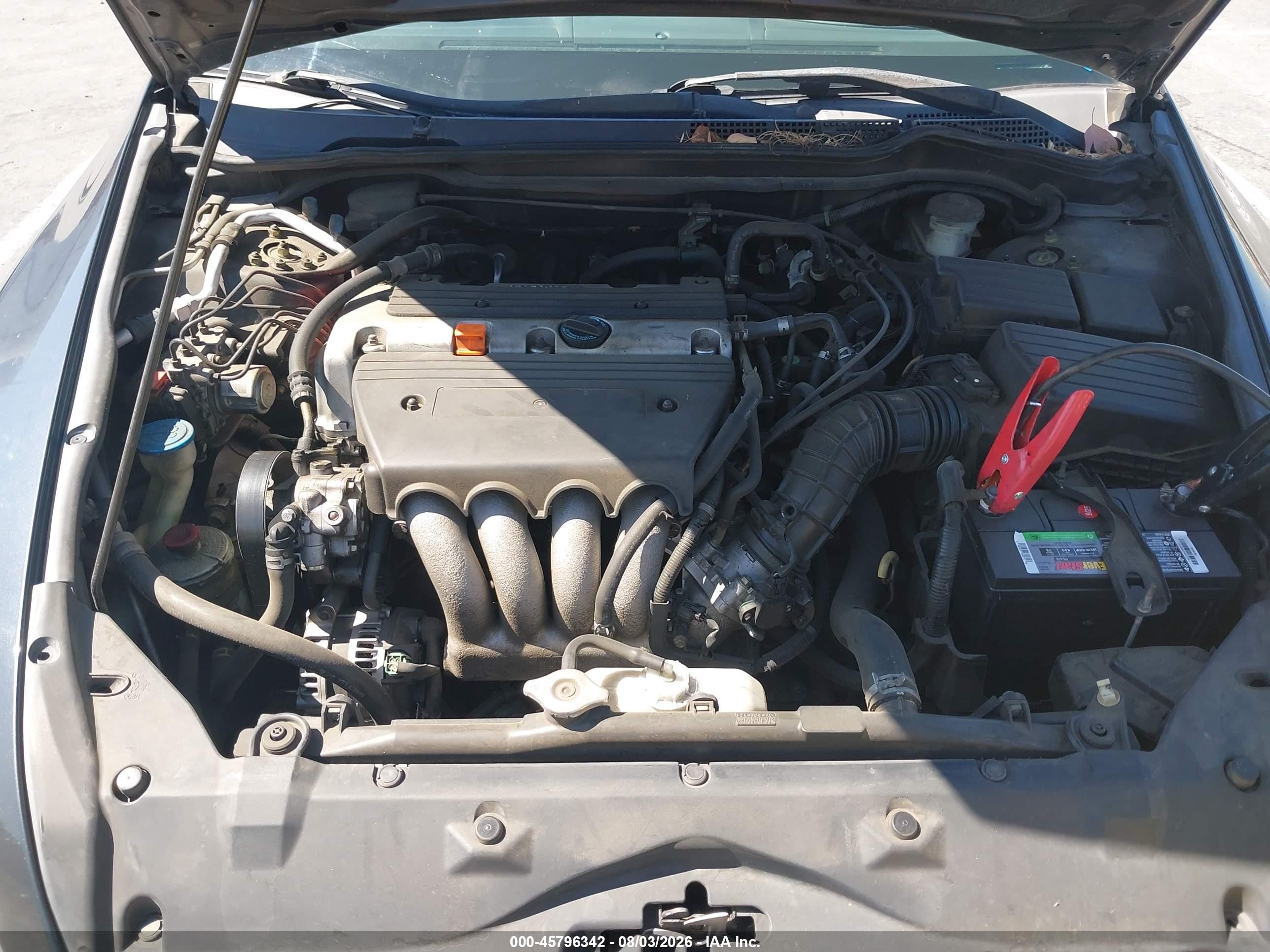 2005 Honda Accord 2.4 Lx Gray vin: 1HGCM56455A084604