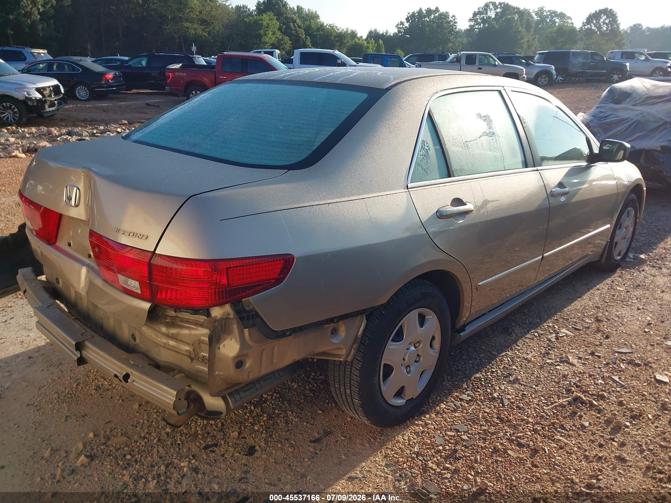2005 Honda Accord 2.4 Lx Beige vin: 1HGCM56455A108125