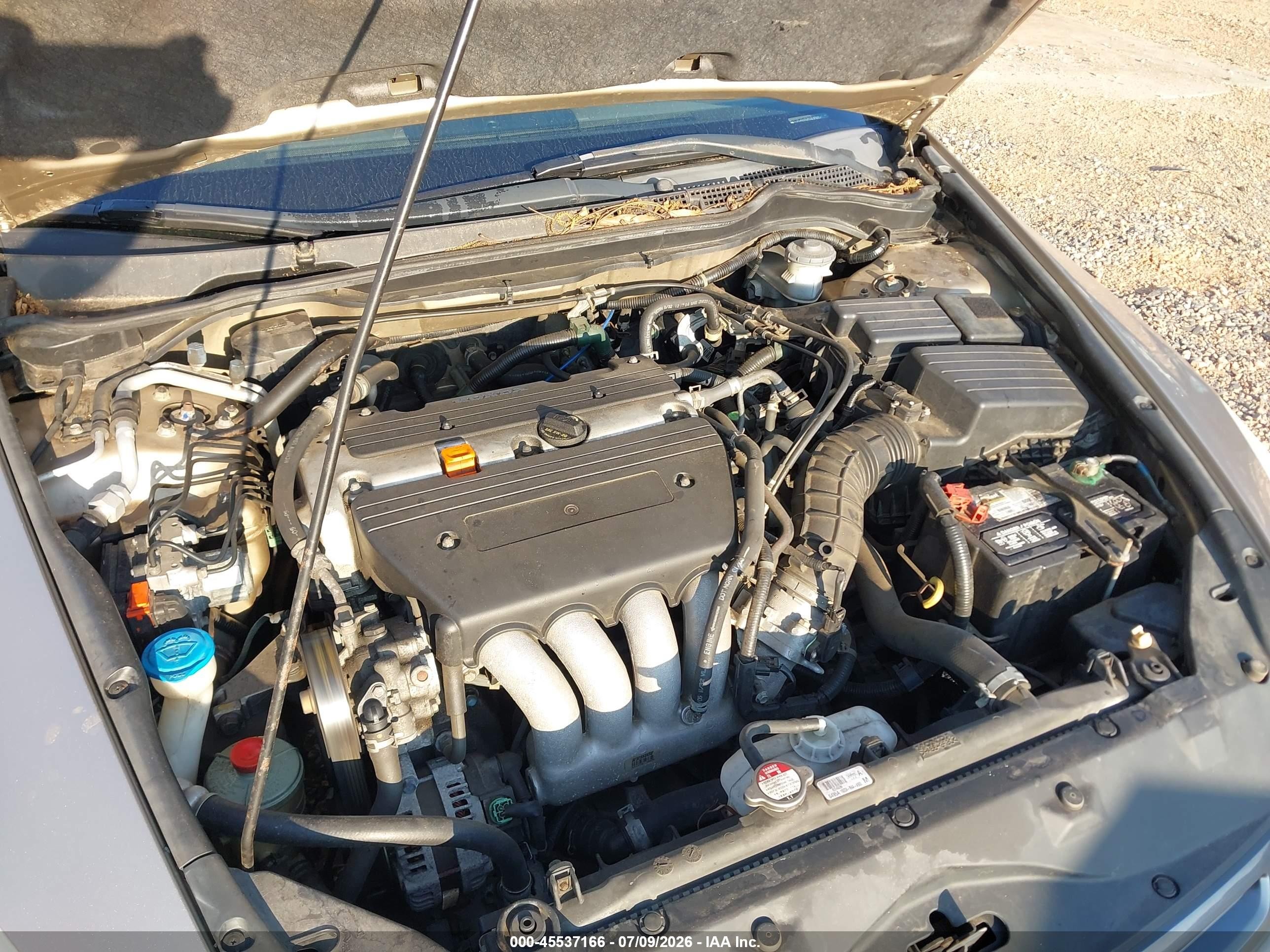 2005 Honda Accord 2.4 Lx Beige vin: 1HGCM56455A108125