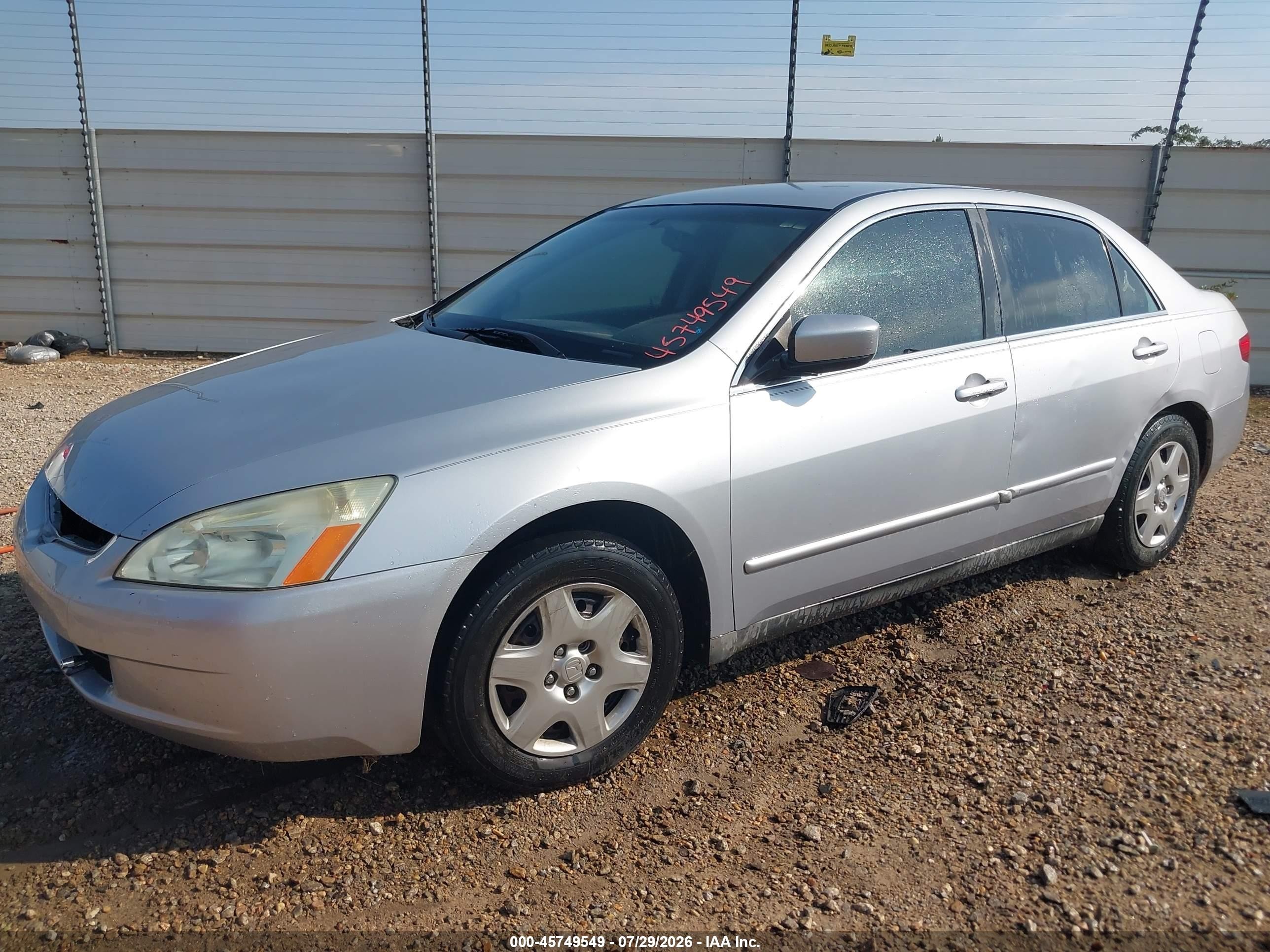 2005 Honda Accord 2.4 Lx Серебряный vin: 1HGCM56455A123661