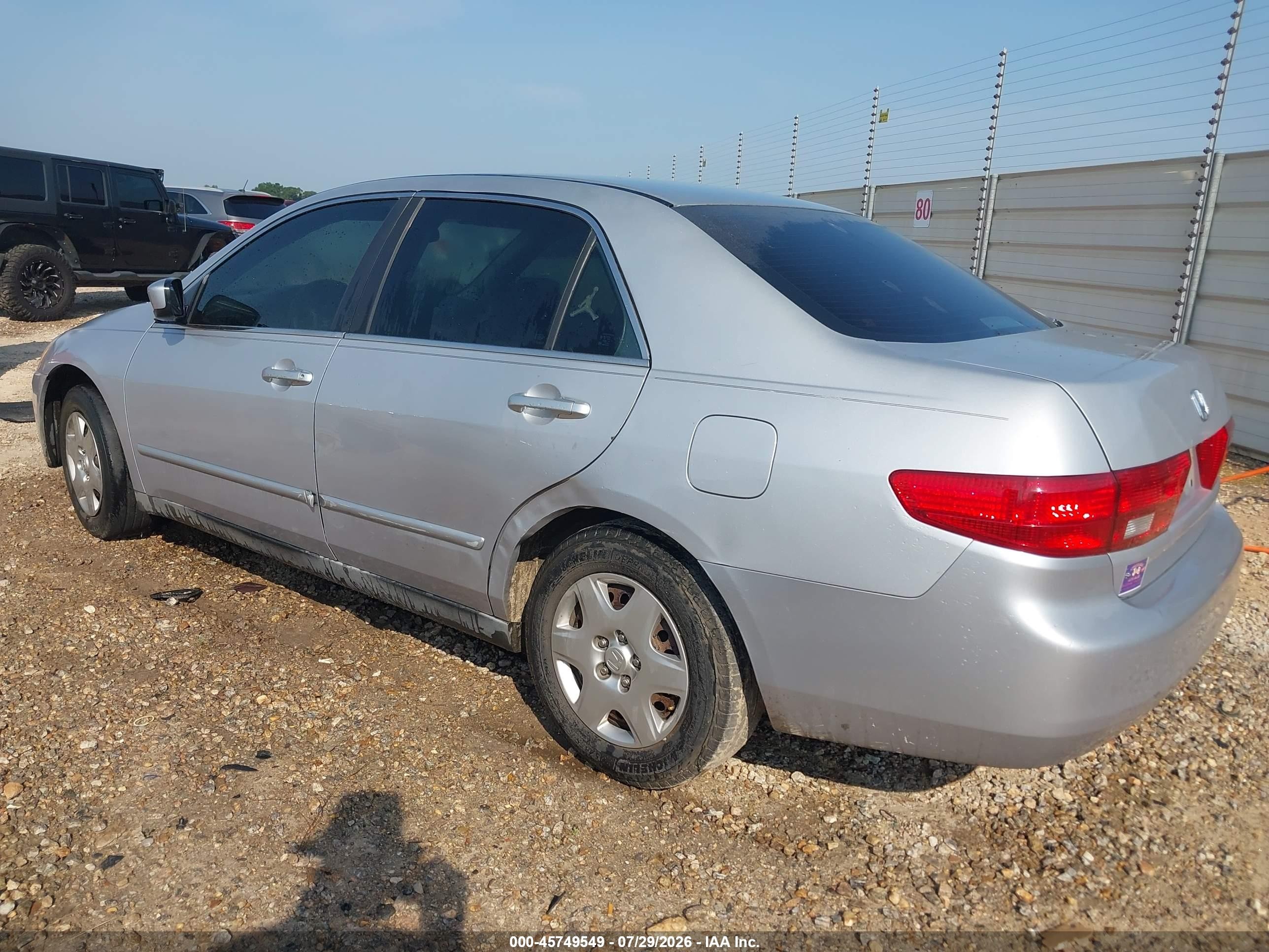 2005 Honda Accord 2.4 Lx Серебряный vin: 1HGCM56455A123661