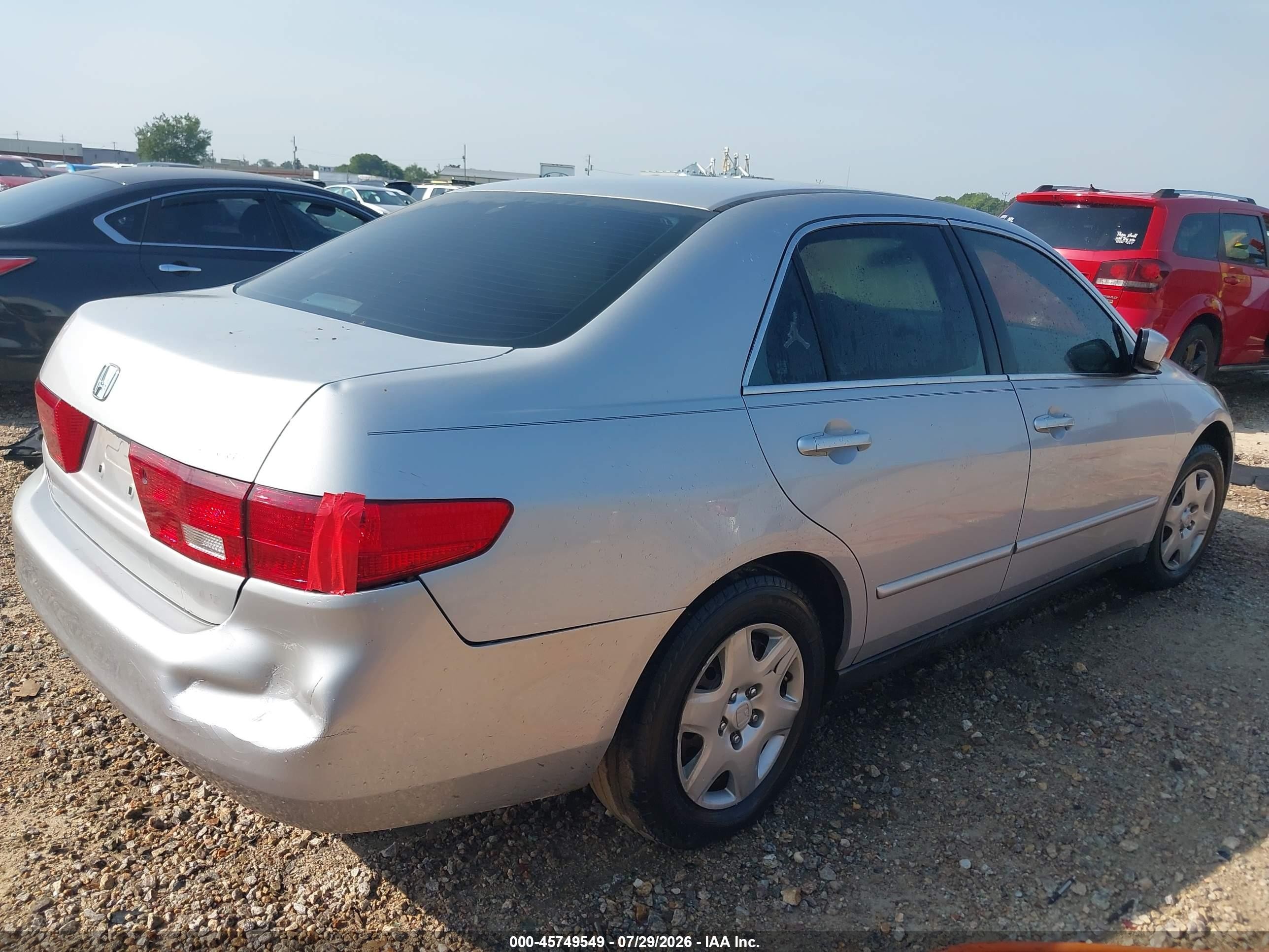 2005 Honda Accord 2.4 Lx Серебряный vin: 1HGCM56455A123661