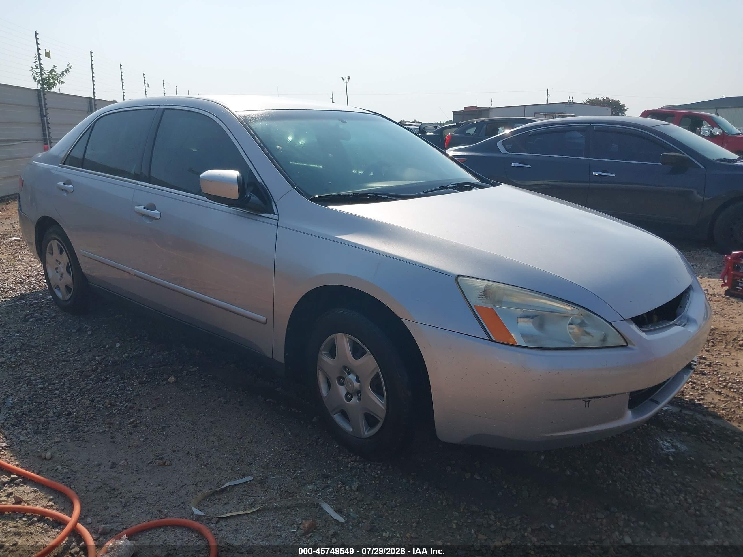 2005 Honda Accord 2.4 Lx Silver vin: 1HGCM56455A123661