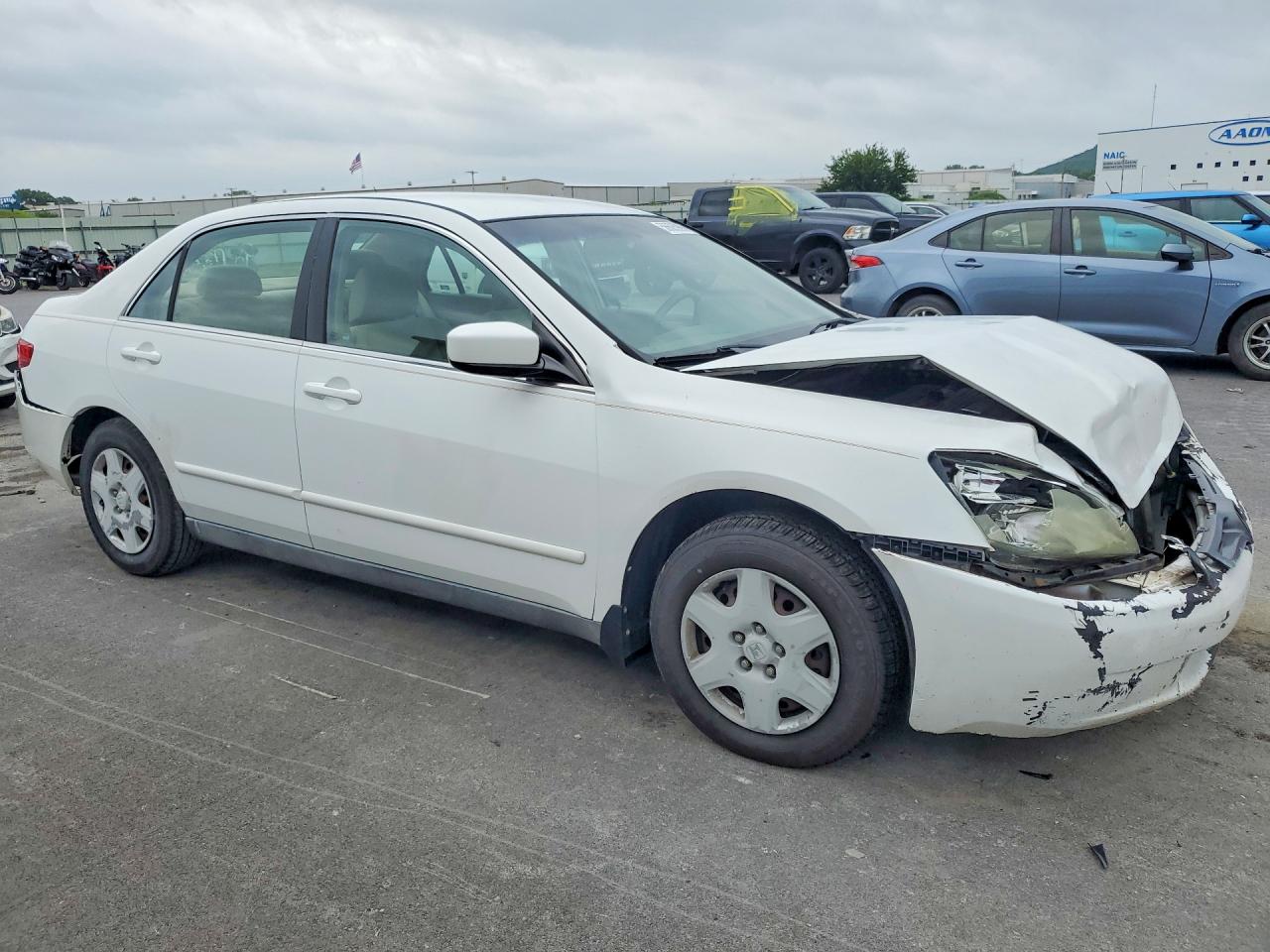 2005 Honda Accord Lx Белый vin: 1HGCM56455A164856