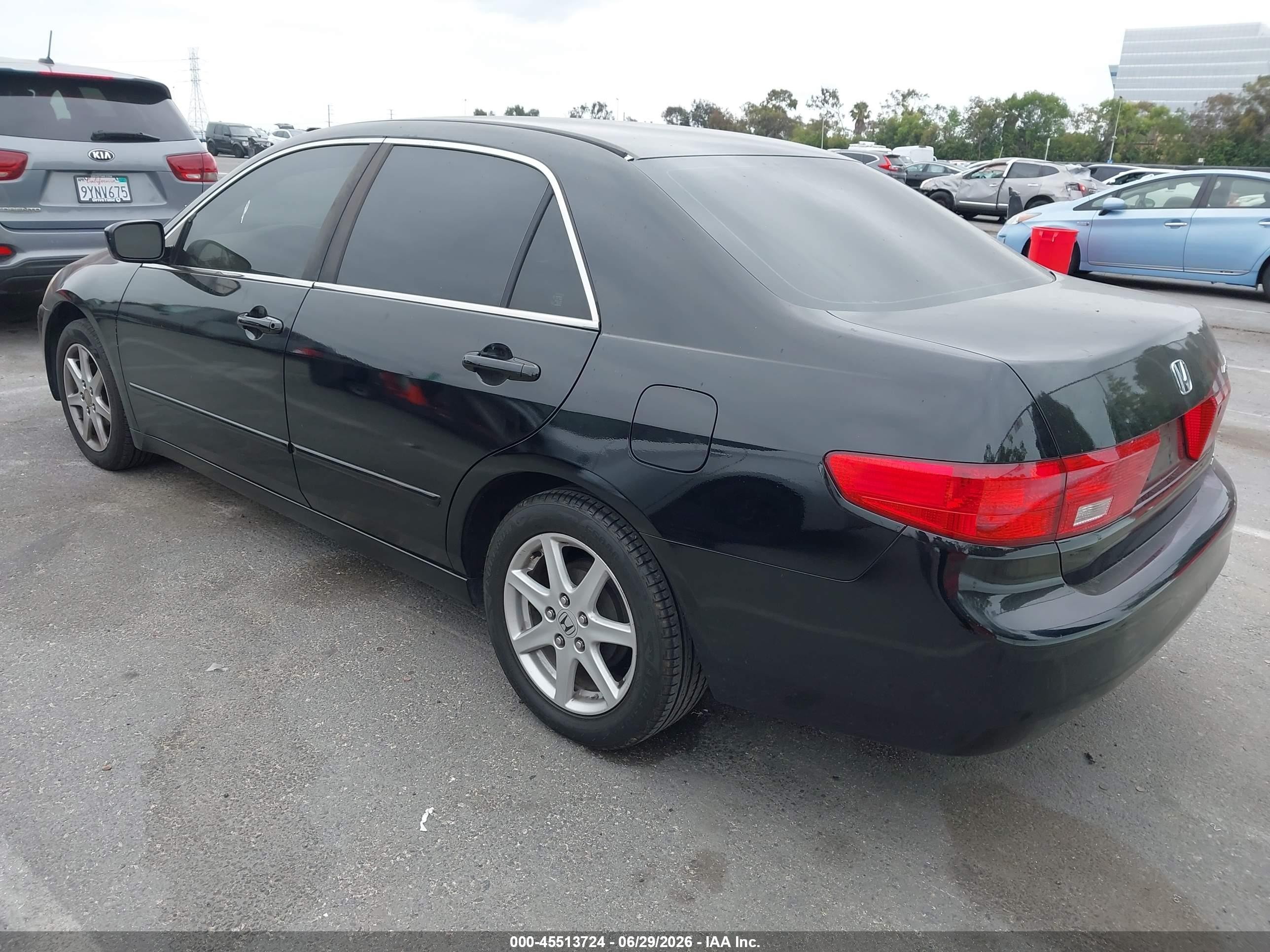 2005 Honda Accord 2.4 Lx Black vin: 1HGCM56455A181589