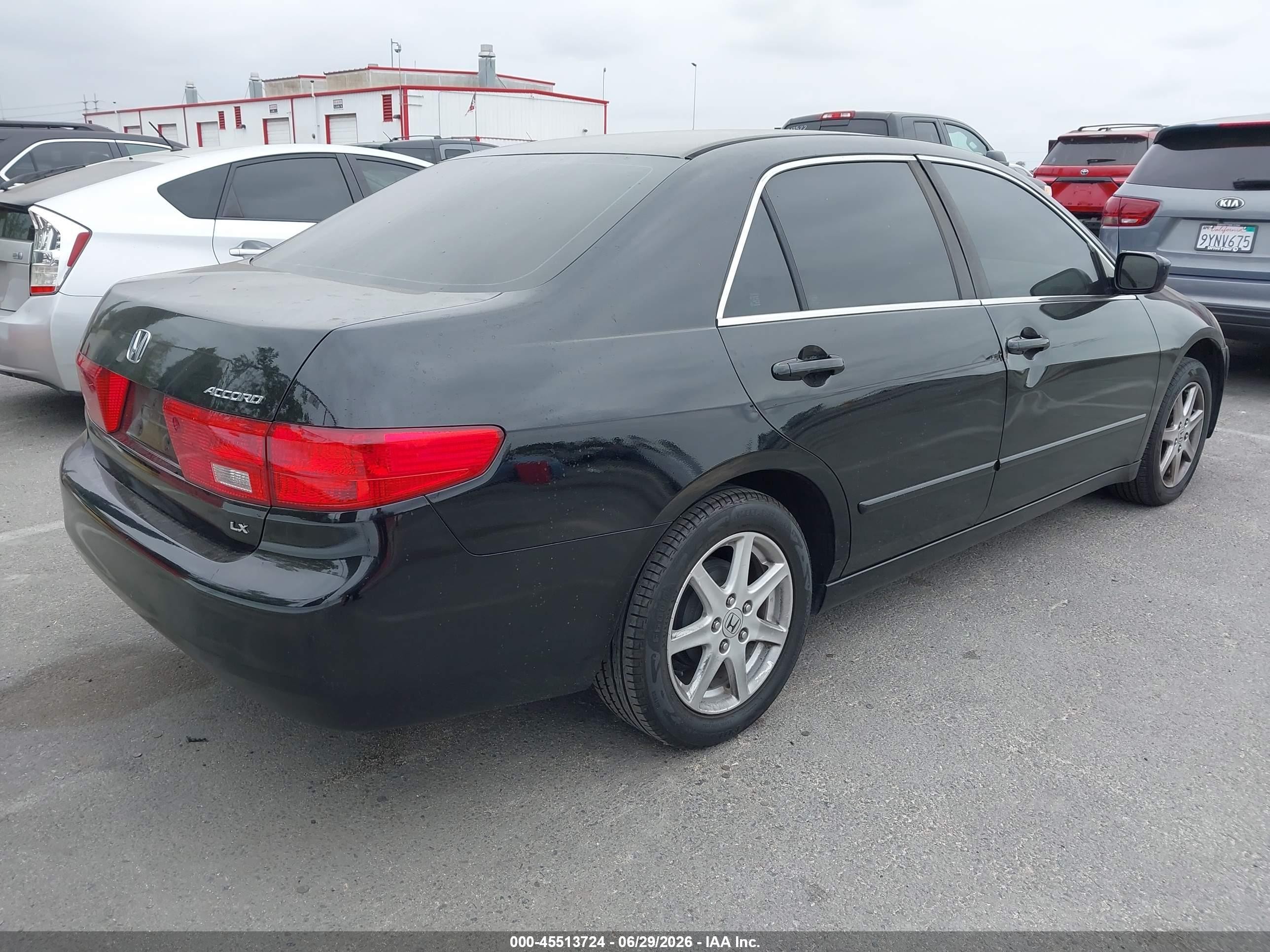 2005 Honda Accord 2.4 Lx Black vin: 1HGCM56455A181589