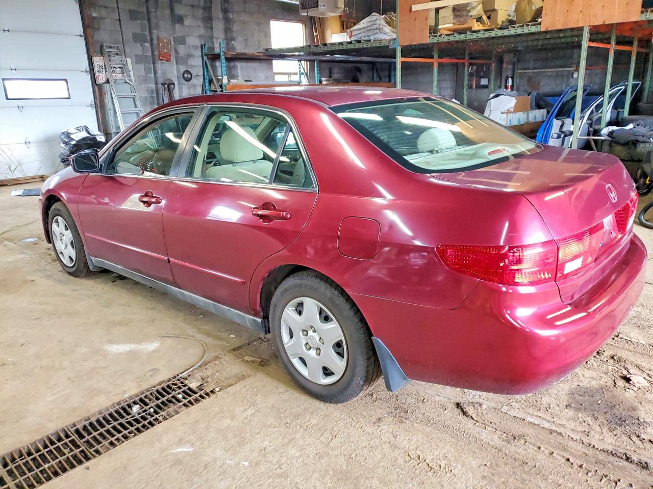 2005 Honda Accord Lx Burgundy vin: 1HGCM56455A812812