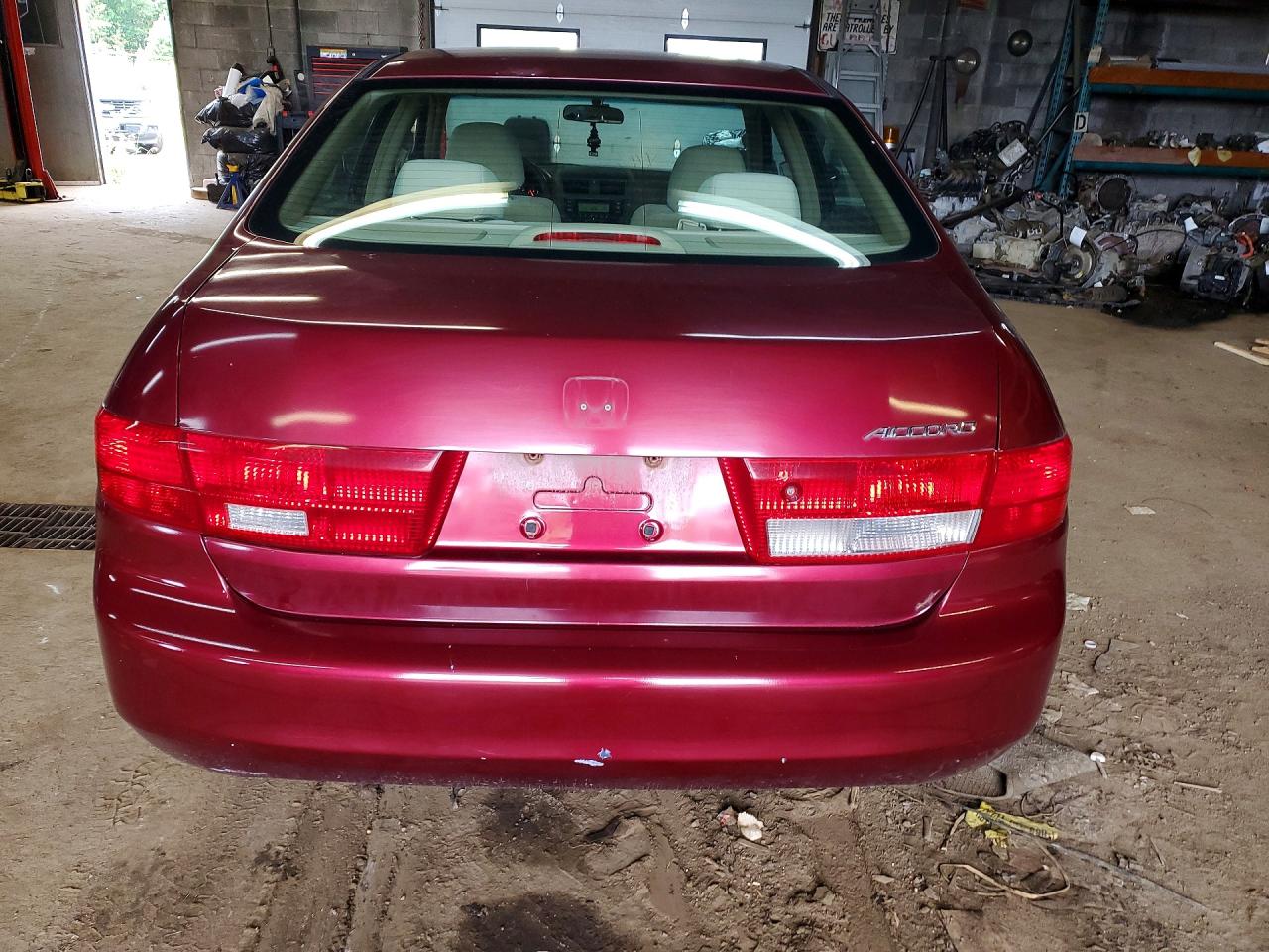 2005 Honda Accord Lx Burgundy vin: 1HGCM56455A812812