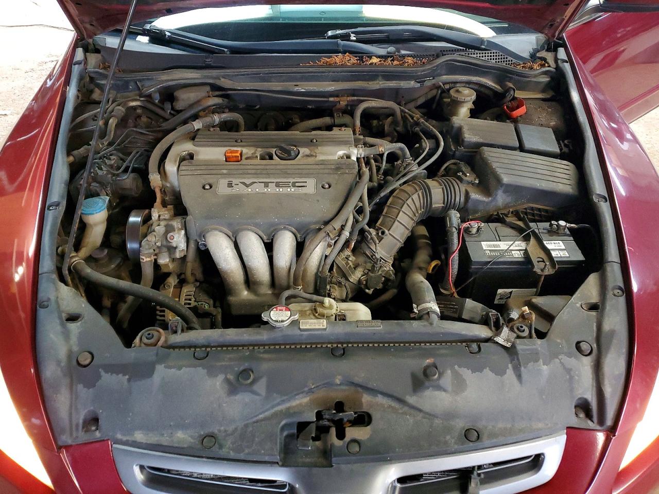 2005 Honda Accord Lx Burgundy vin: 1HGCM56455A812812