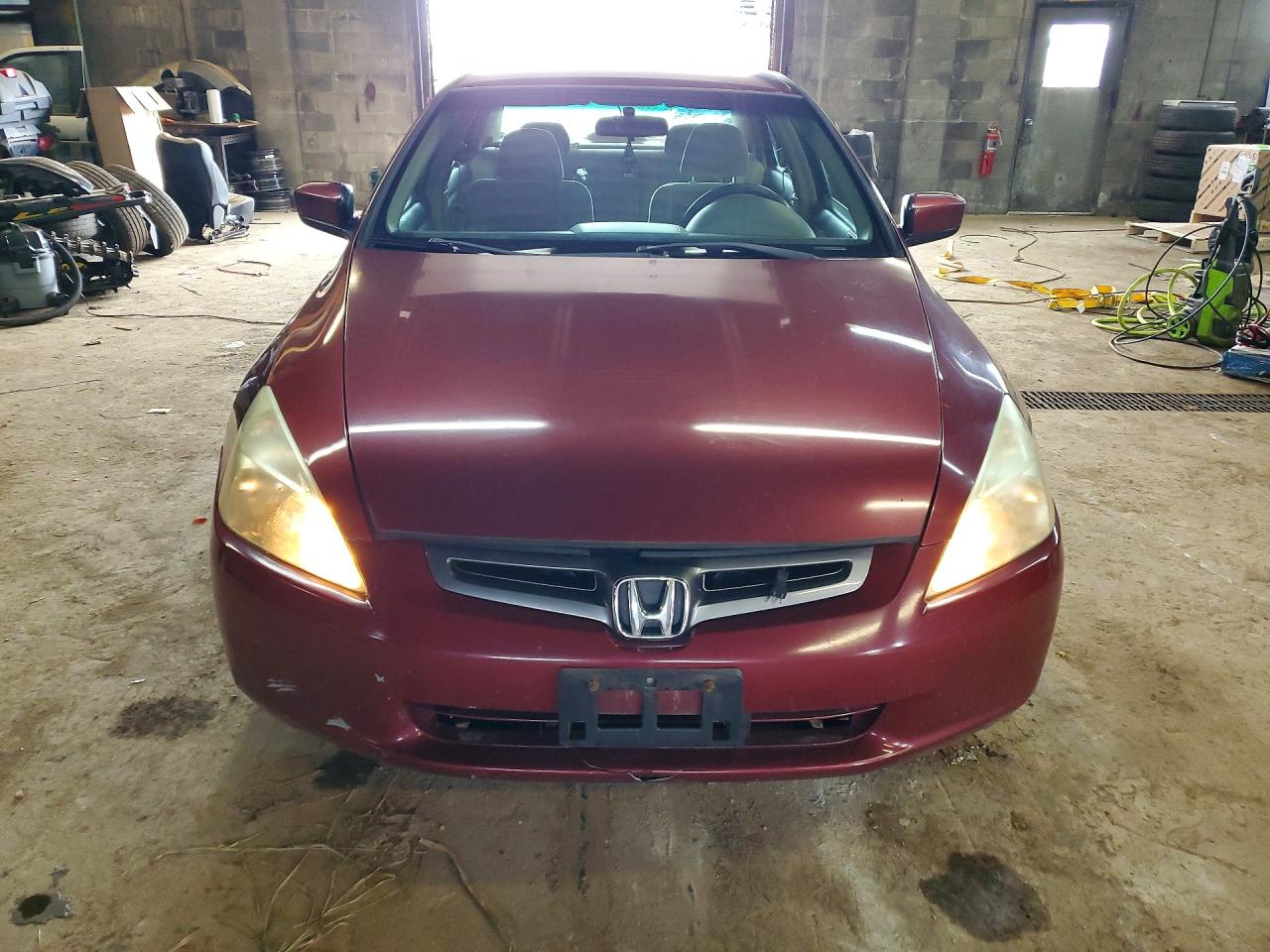 2005 Honda Accord Lx Burgundy vin: 1HGCM56455A812812