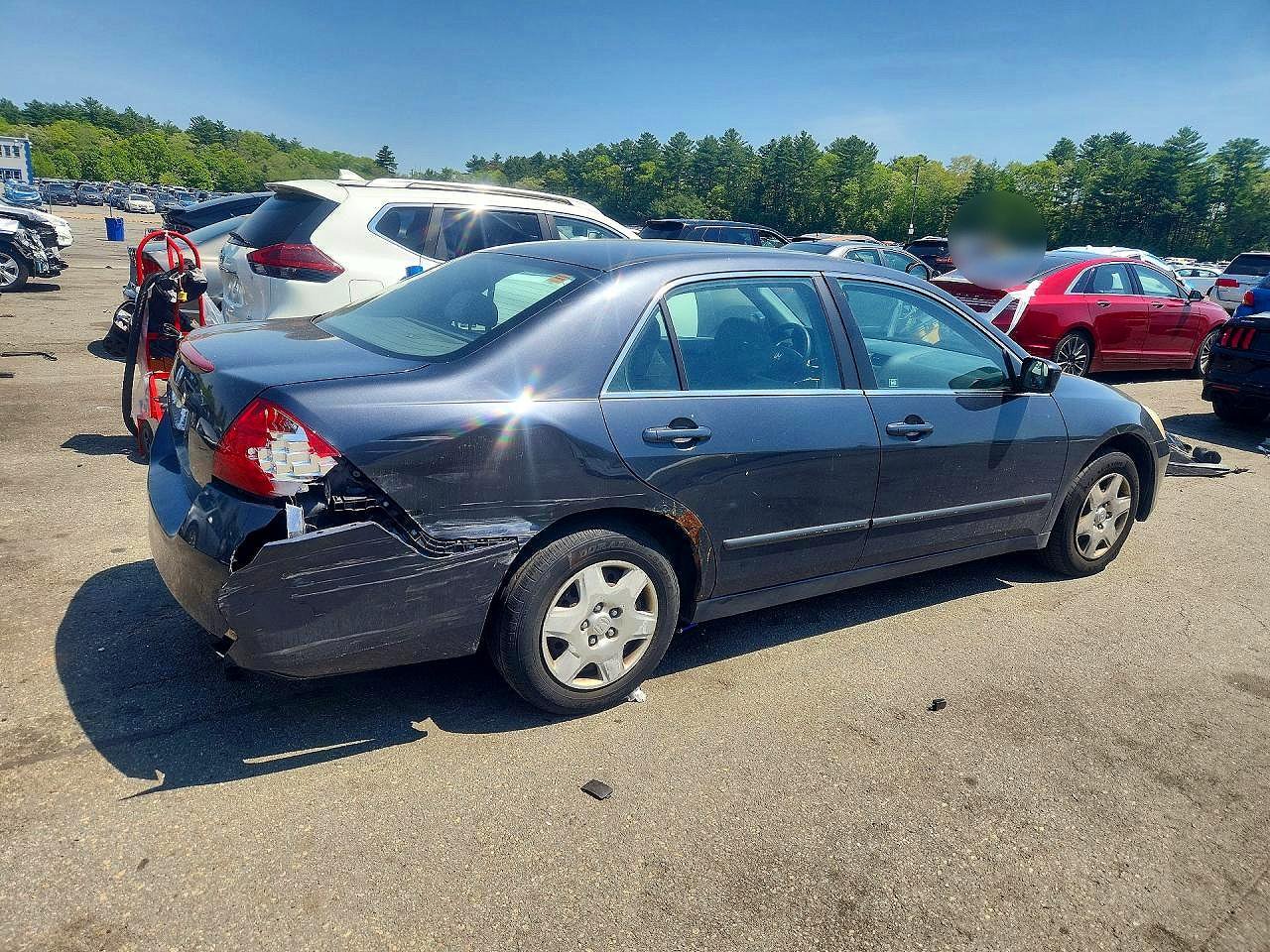 2006 Honda Accord Lx Синий vin: 1HGCM56456A024517