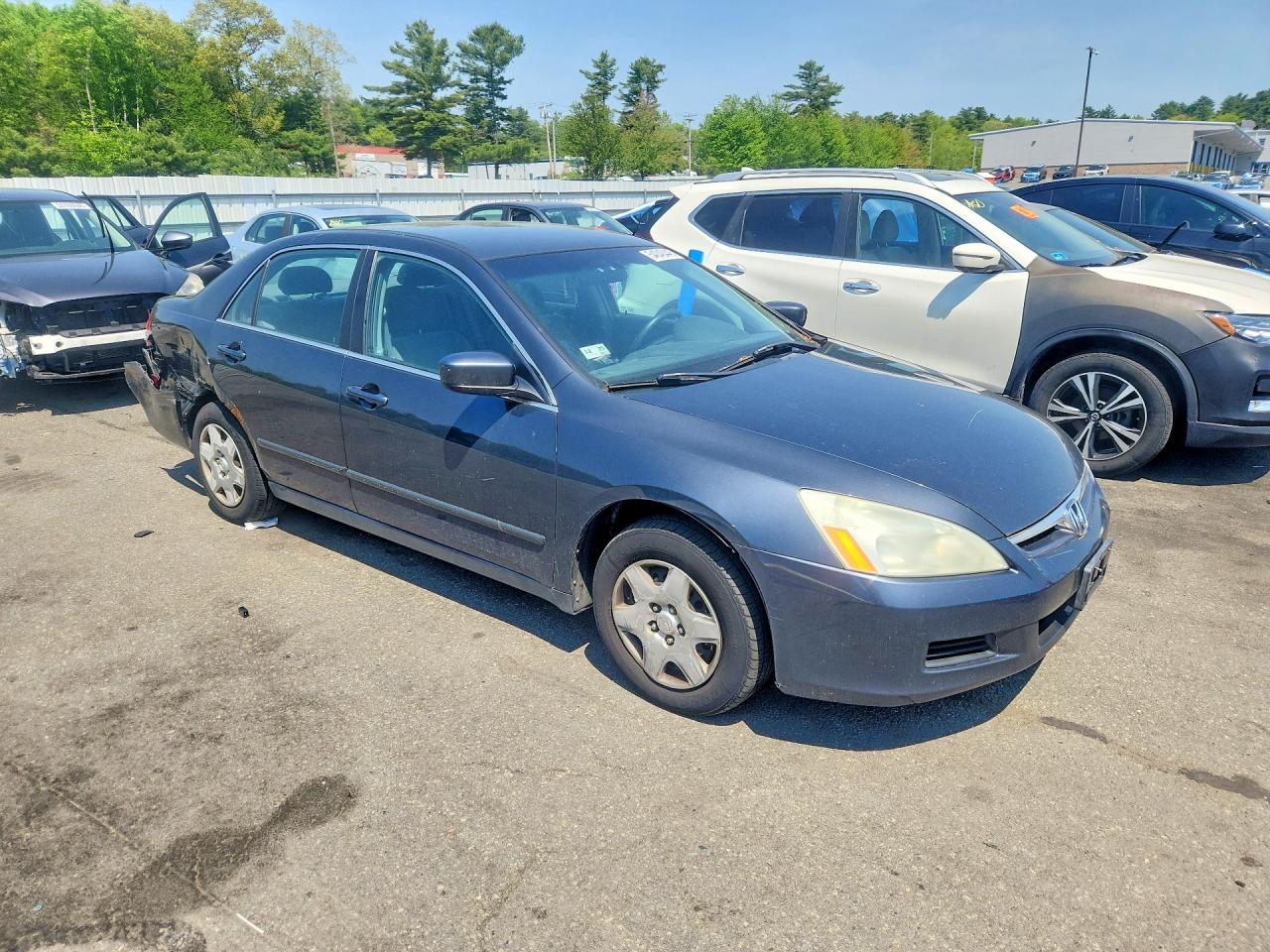 2006 Honda Accord Lx Синий vin: 1HGCM56456A024517