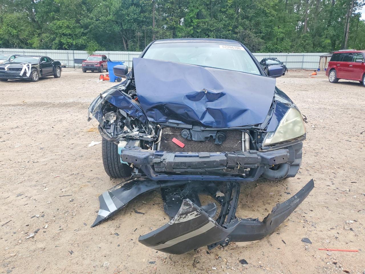 2006 Honda Accord Lx Blue vin: 1HGCM56456A114377