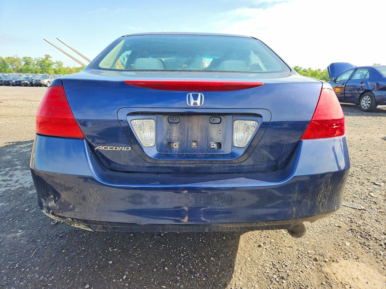 2006 Honda Accord Lx Blue vin: 1HGCM56456A144429