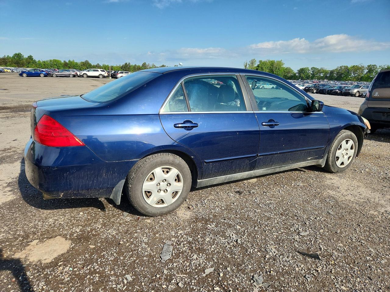 2006 Honda Accord Lx Blue vin: 1HGCM56456A144429