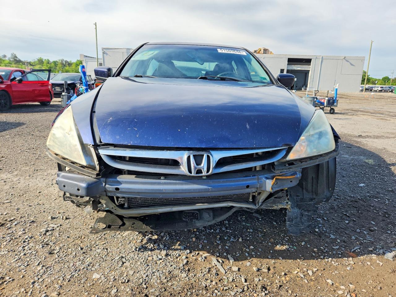 2006 Honda Accord Lx Blue vin: 1HGCM56456A144429
