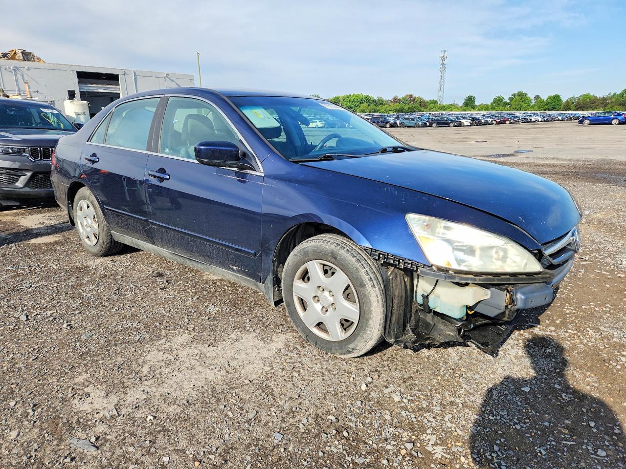 2006 Honda Accord Lx Blue vin: 1HGCM56456A144429