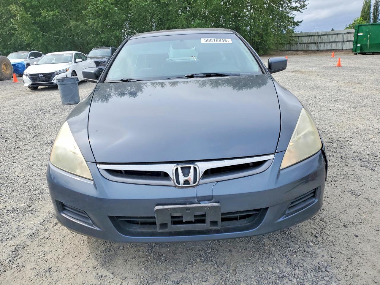 2007 Honda Accord Lx Gray vin: 1HGCM56457A042789