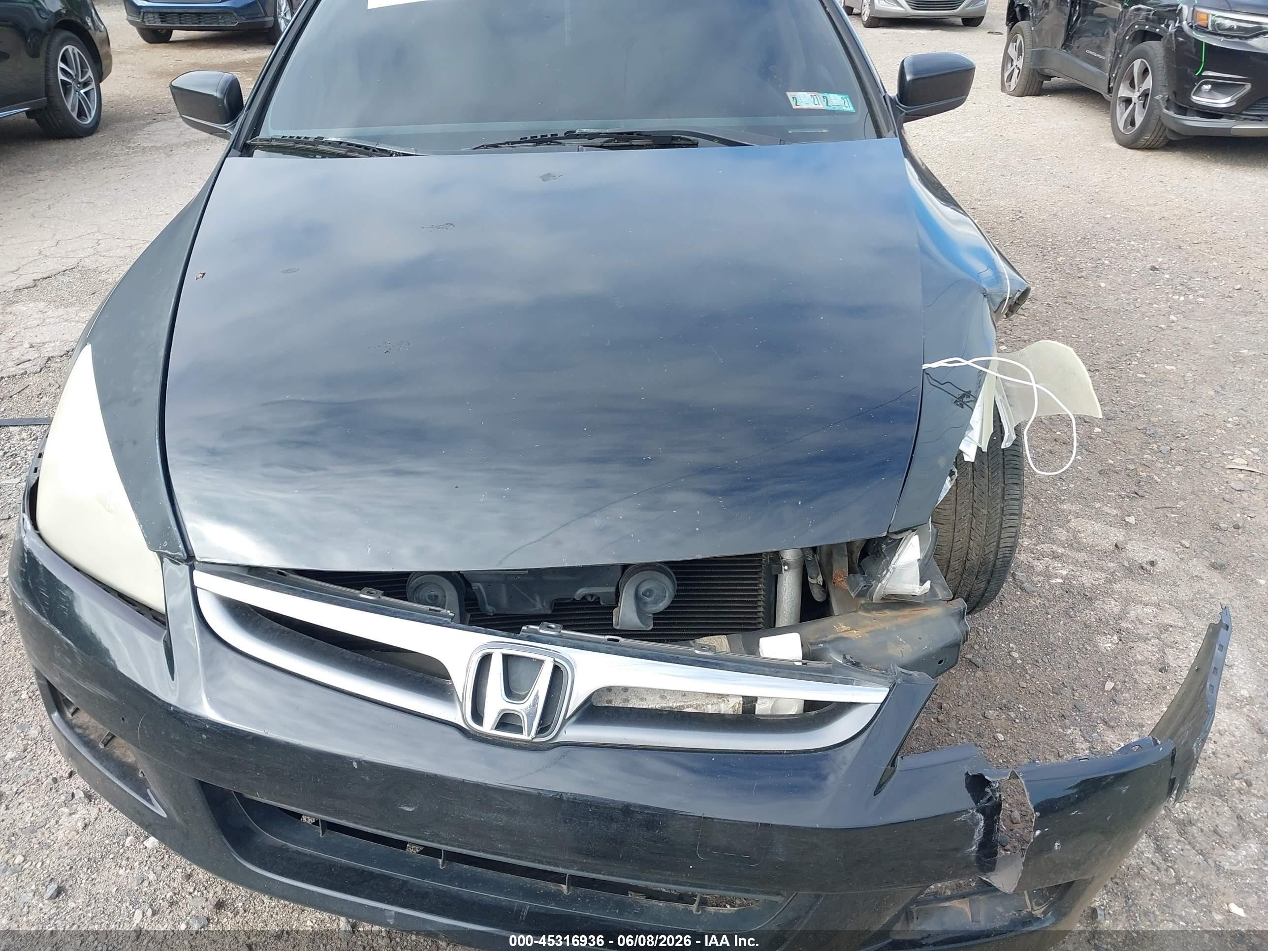 2007 Honda Accord 2.4 Lx Black vin: 1HGCM56457A058197